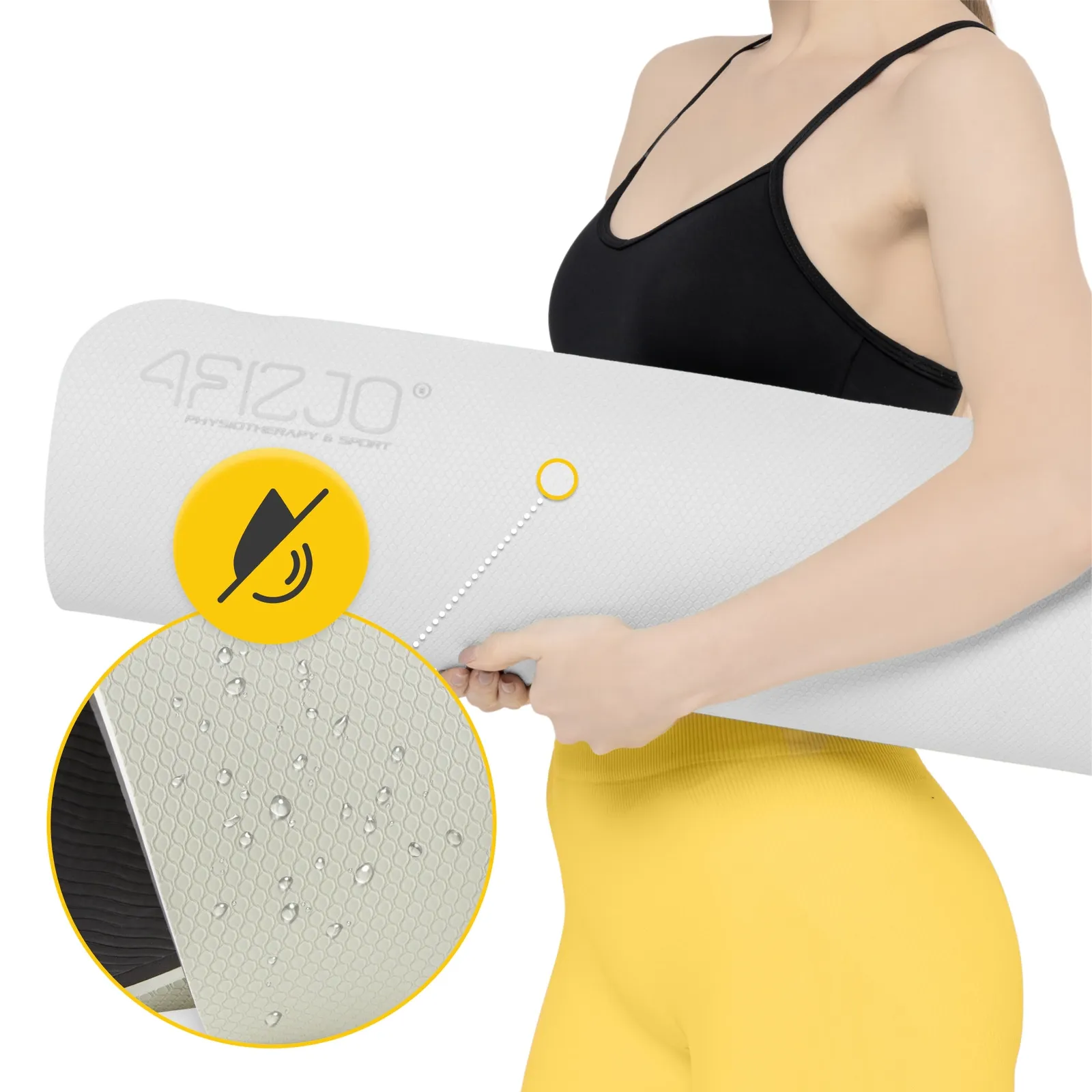 TPE neslystantis mankštos ir jogos kilimėlis