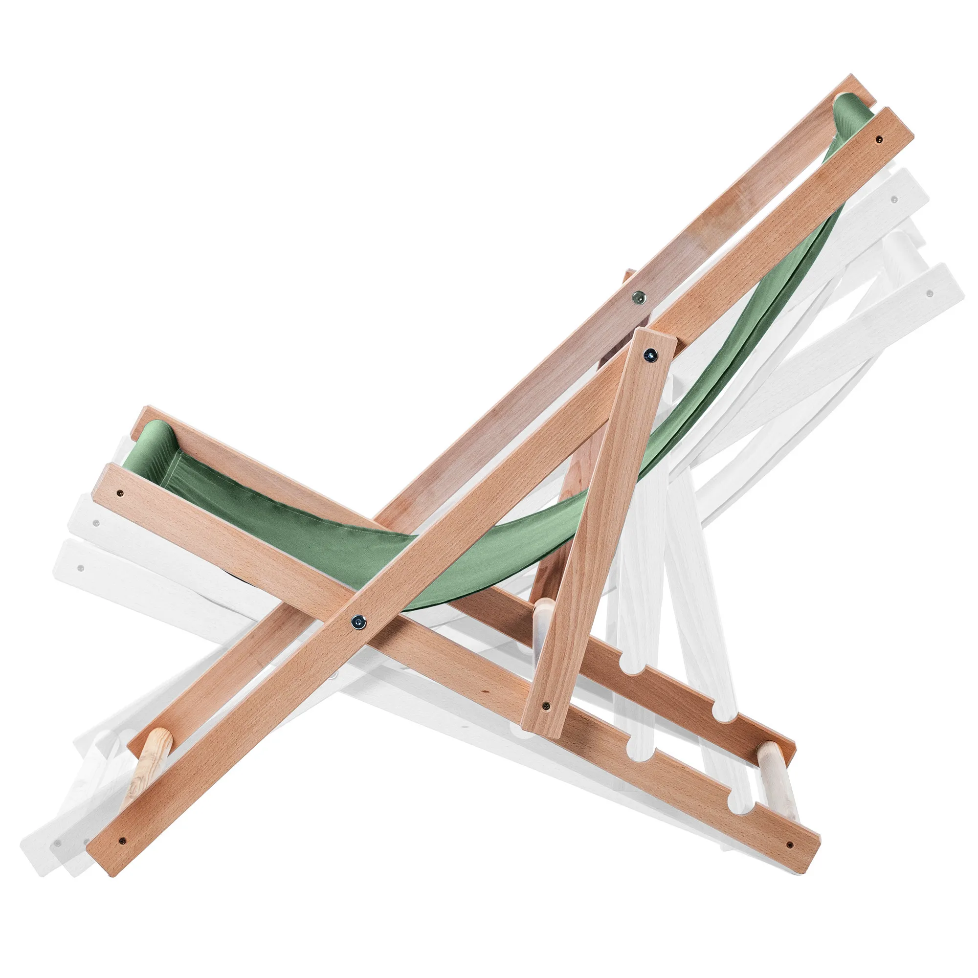 „Tulon“ medinis gultas, 80 x 63 cm, butelio žalios spalvos, 2 vnt.