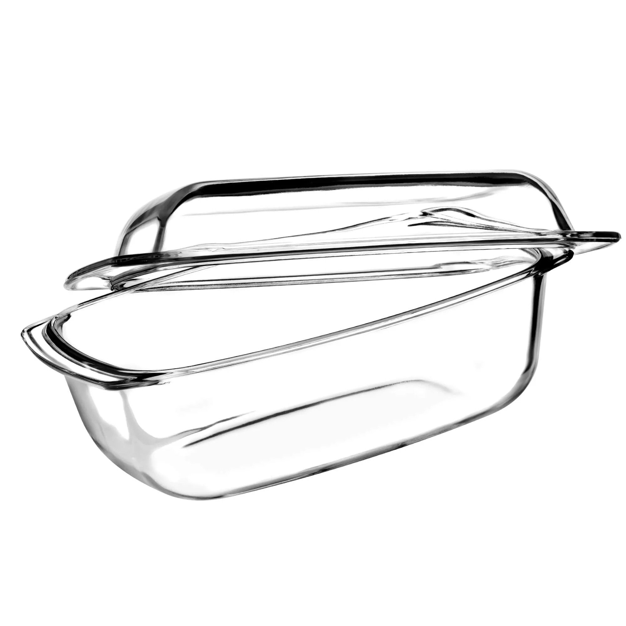 5,1 l karščiui atsparus stiklinis indas su dangčiu