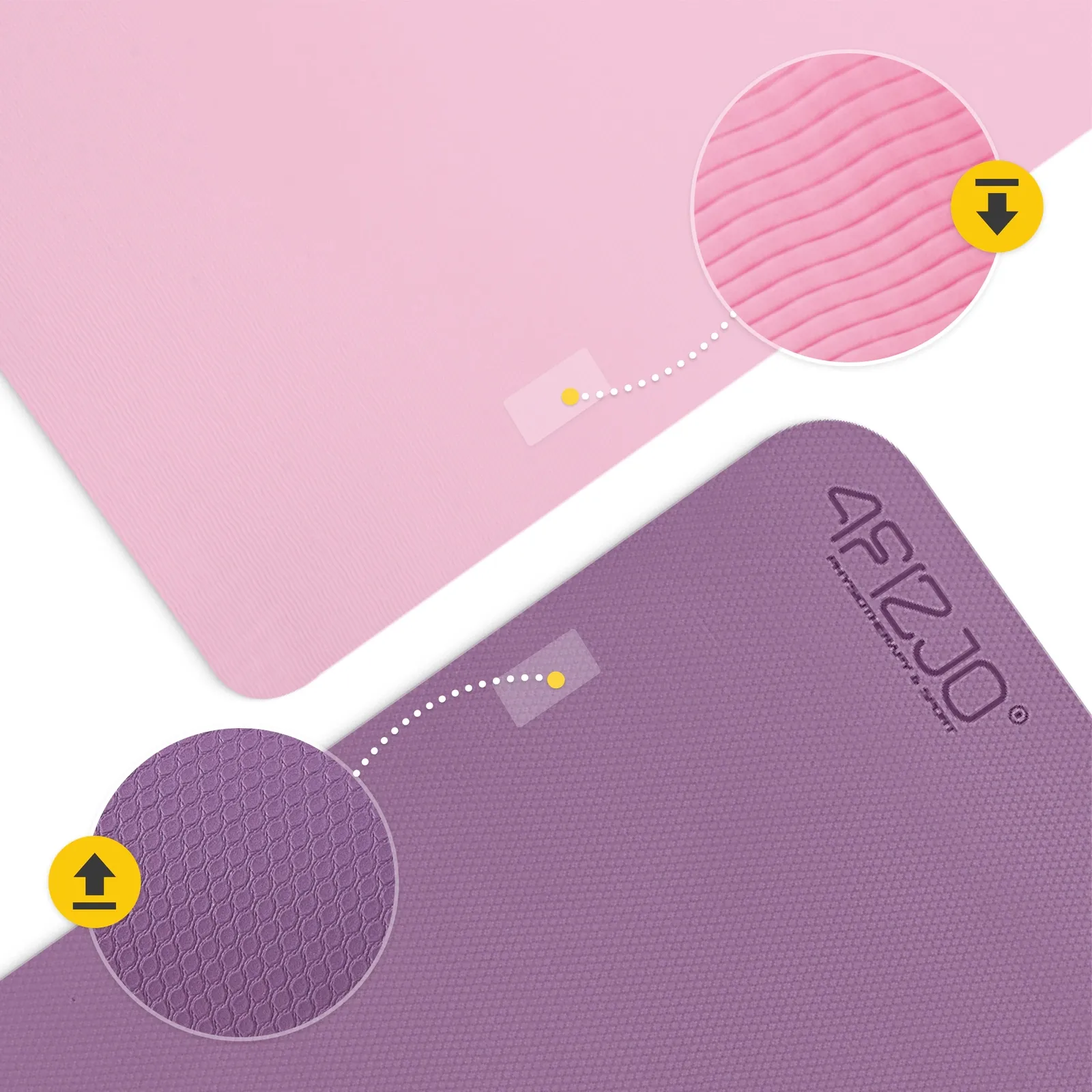 TPE neslystantis jogos ir mankštos kilimėlis