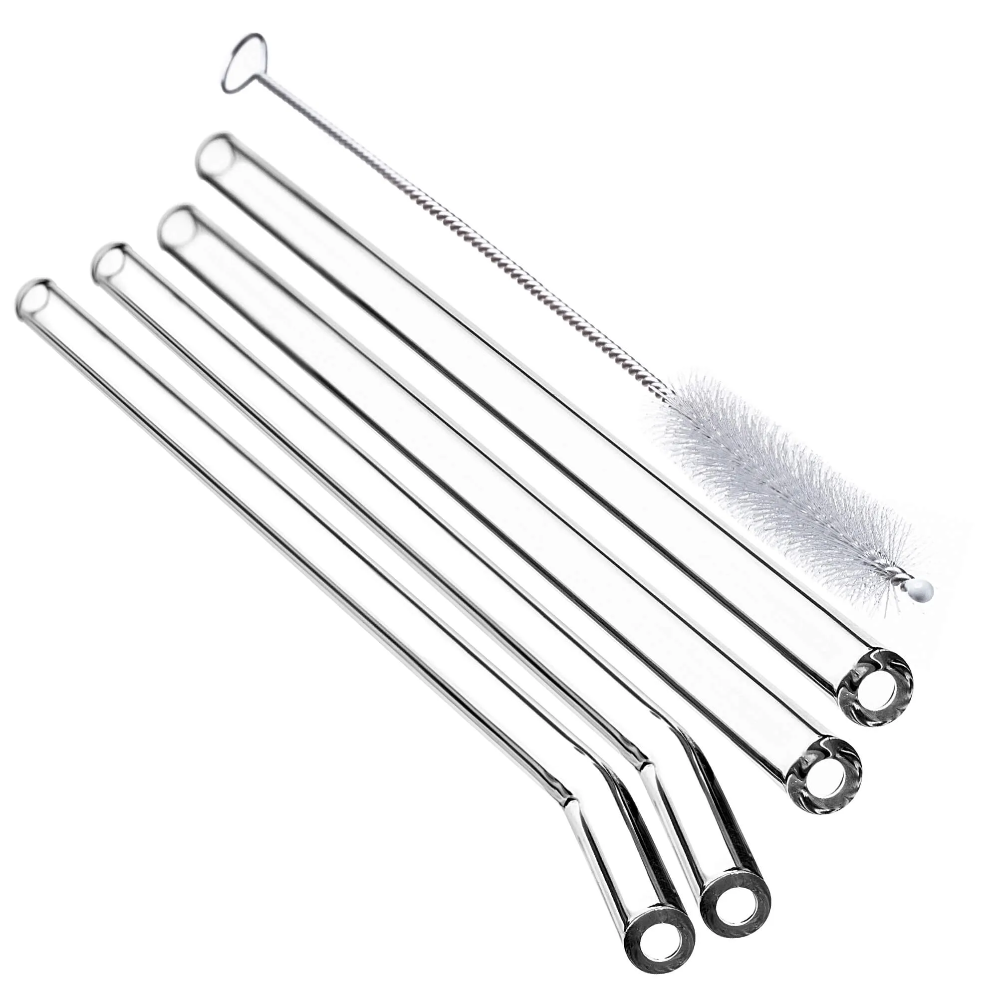 Archi borosilikatinio stiklo vamzdeliai 20 cm 4 vnt. + valiklis