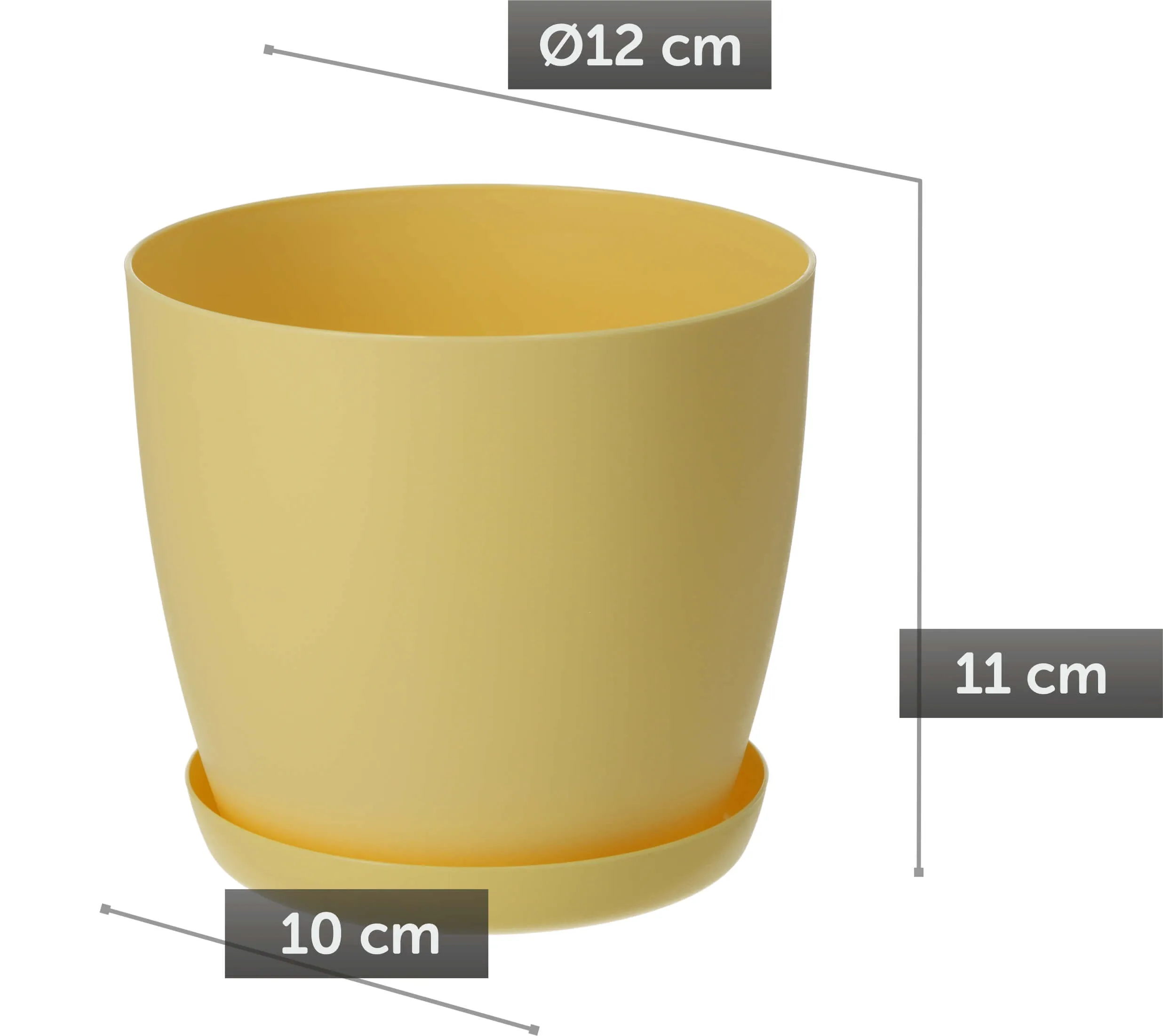 Agen vazonas su lėkštute 12 cm