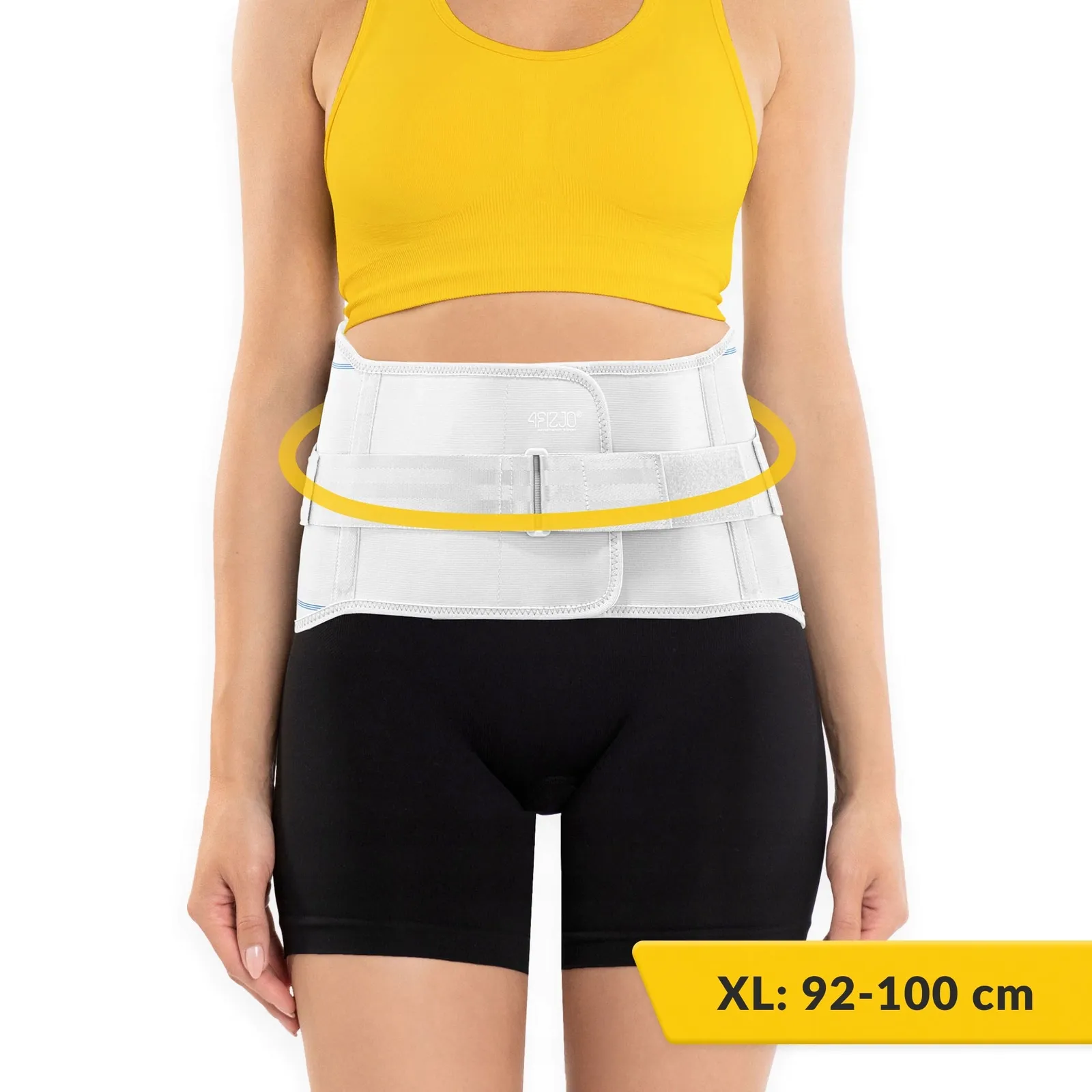 XL dydžio šviesiai pilkas ortopedinis diržas juosmens stuburui