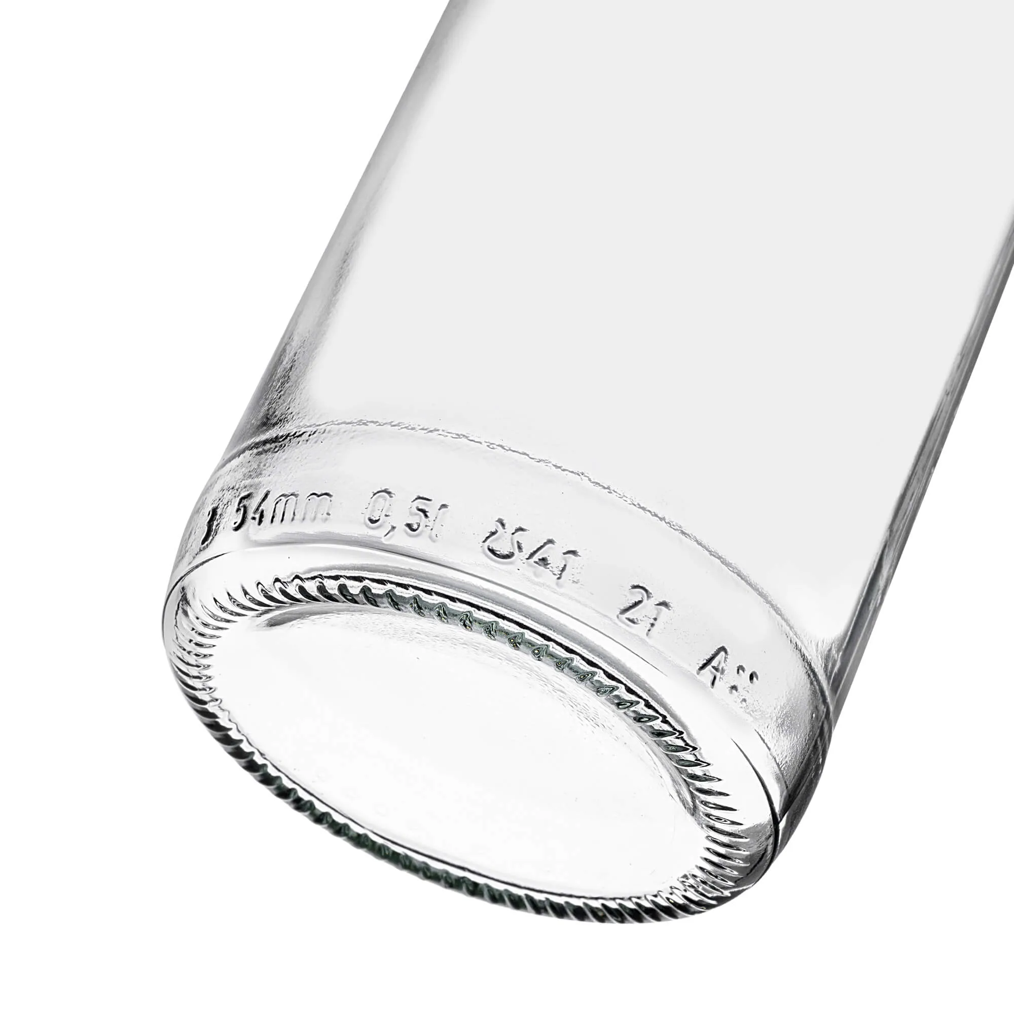 Monopol stiklinis butelis 500 ml su ilgu juodu dangteliu 1 vnt.