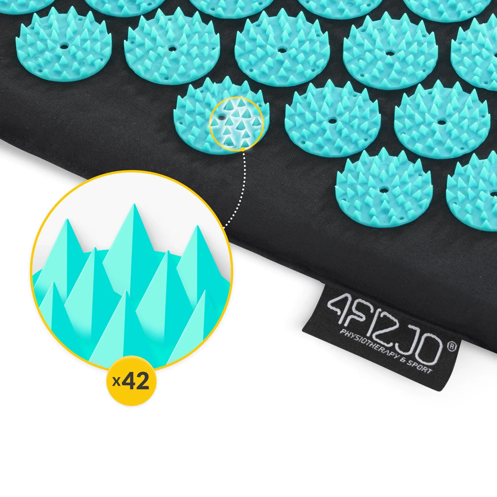 Didelis akupresūros kilimėlis su pagalvėle