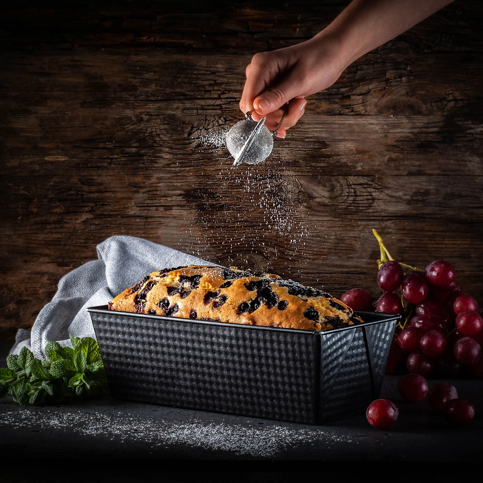 Voko formos kepimui 25 + 30 + 35 cm, juodos