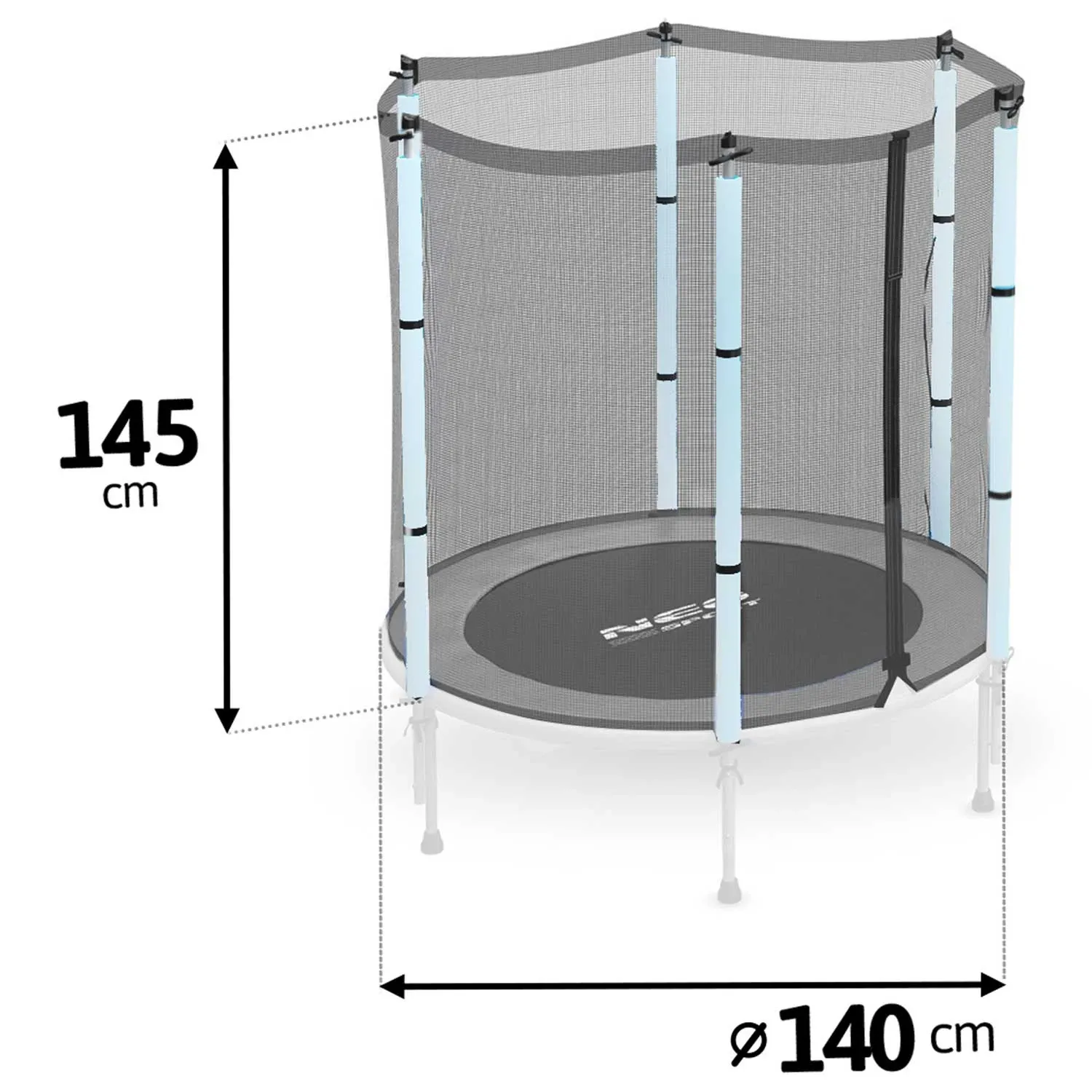 Lauko batuto tinklas 140 cm 4,5 pėd. Neo-sport - nuotrauka 1
