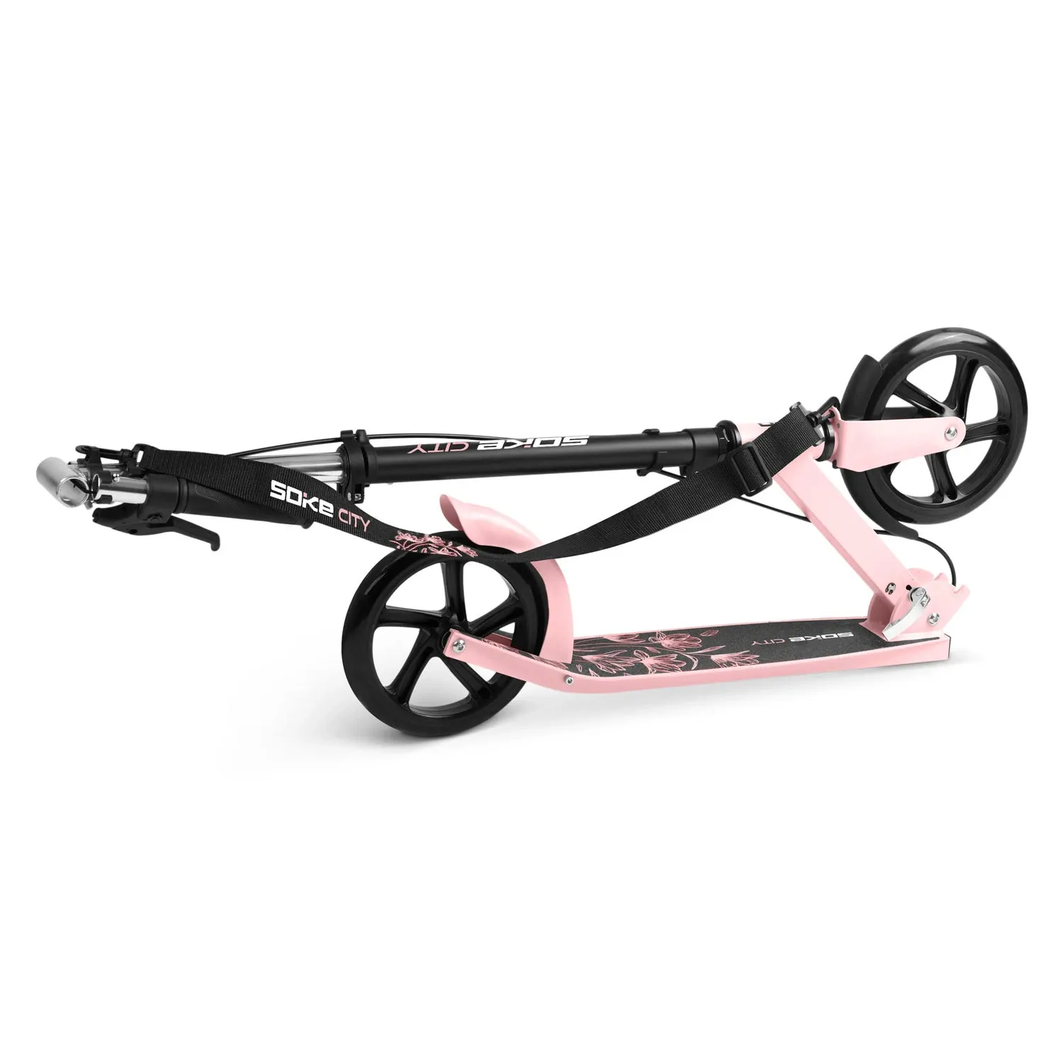 Soke City paspirtukas juodas ir rožinis - nuotrauka 1