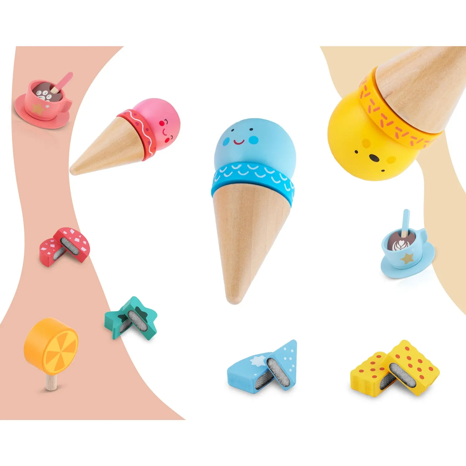 Medinis ledų kavinės žaislas vaikams Nukido NK-880 - nuotrauka 1