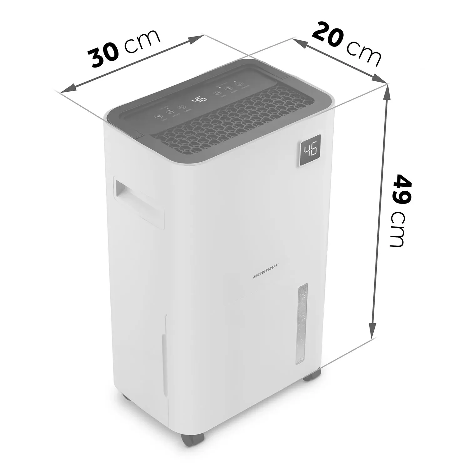 Berdsen BD-534 kompresorinis oro džiovintuvas - drėgmės sugėriklis, baltas - nuotrauka 1