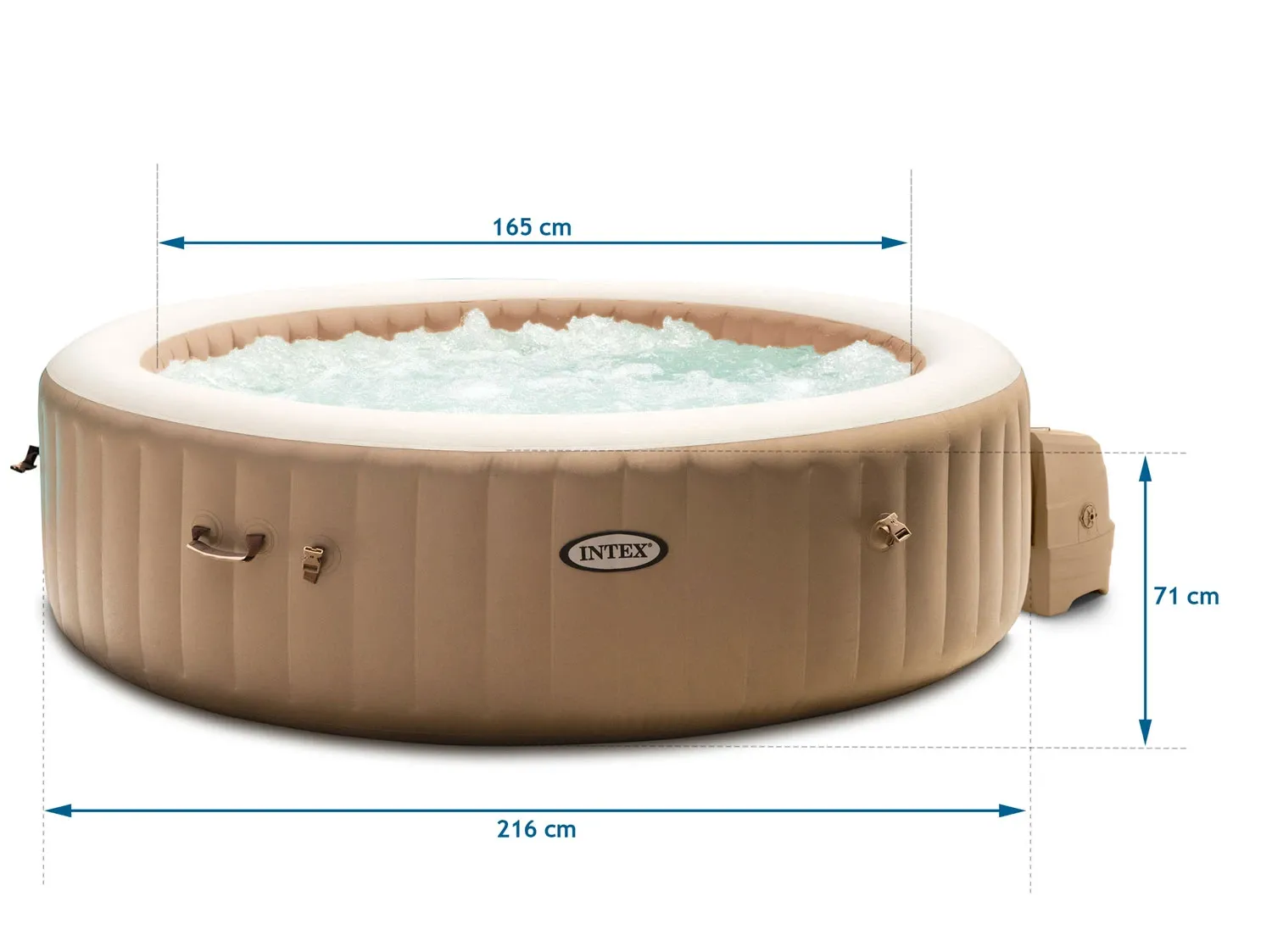 Pripučiama SPA su hidromasažu 6 asmenims INTEX 28428 komplektas - nuotrauka 1