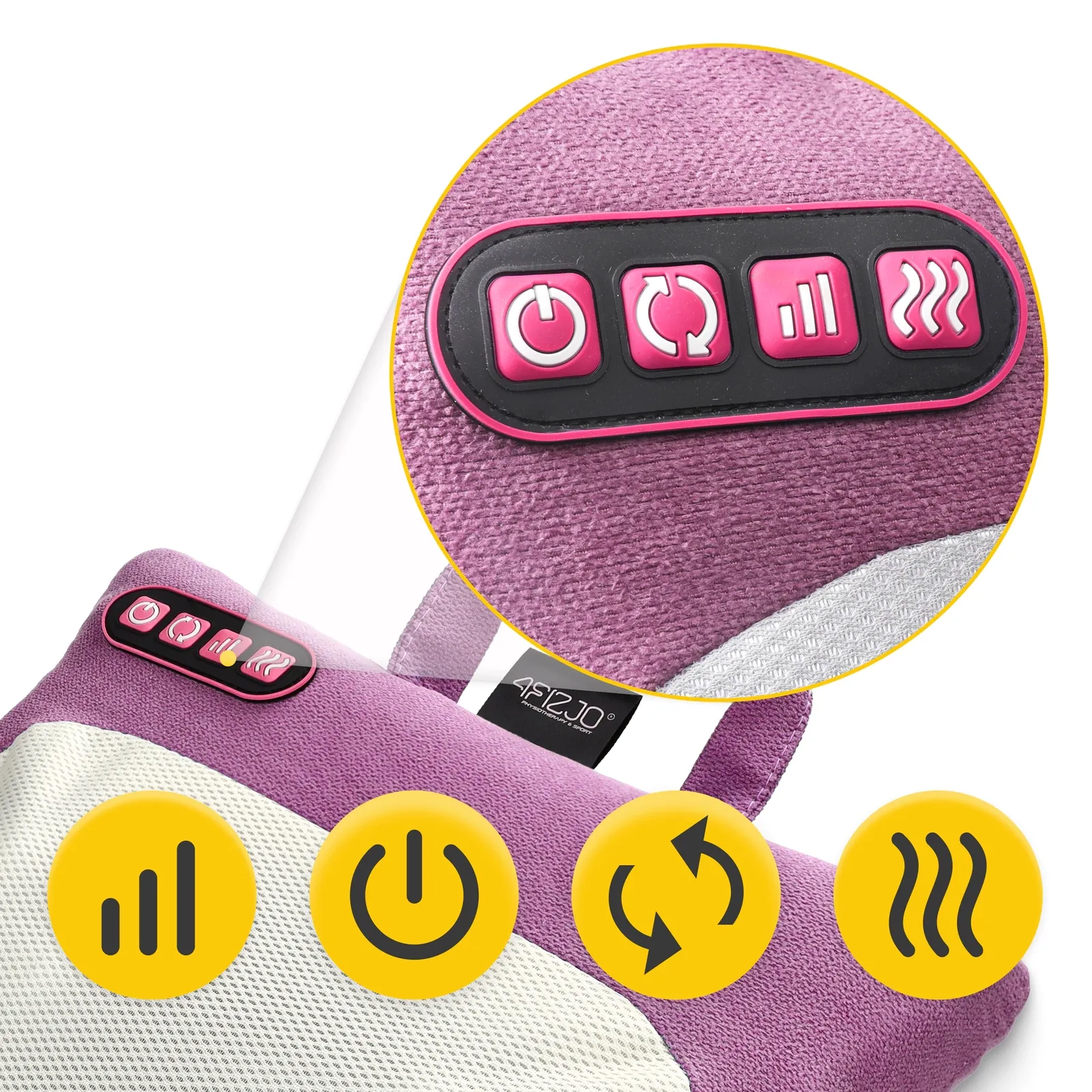 LITE šildoma masažinė pagalvėlė rožinė