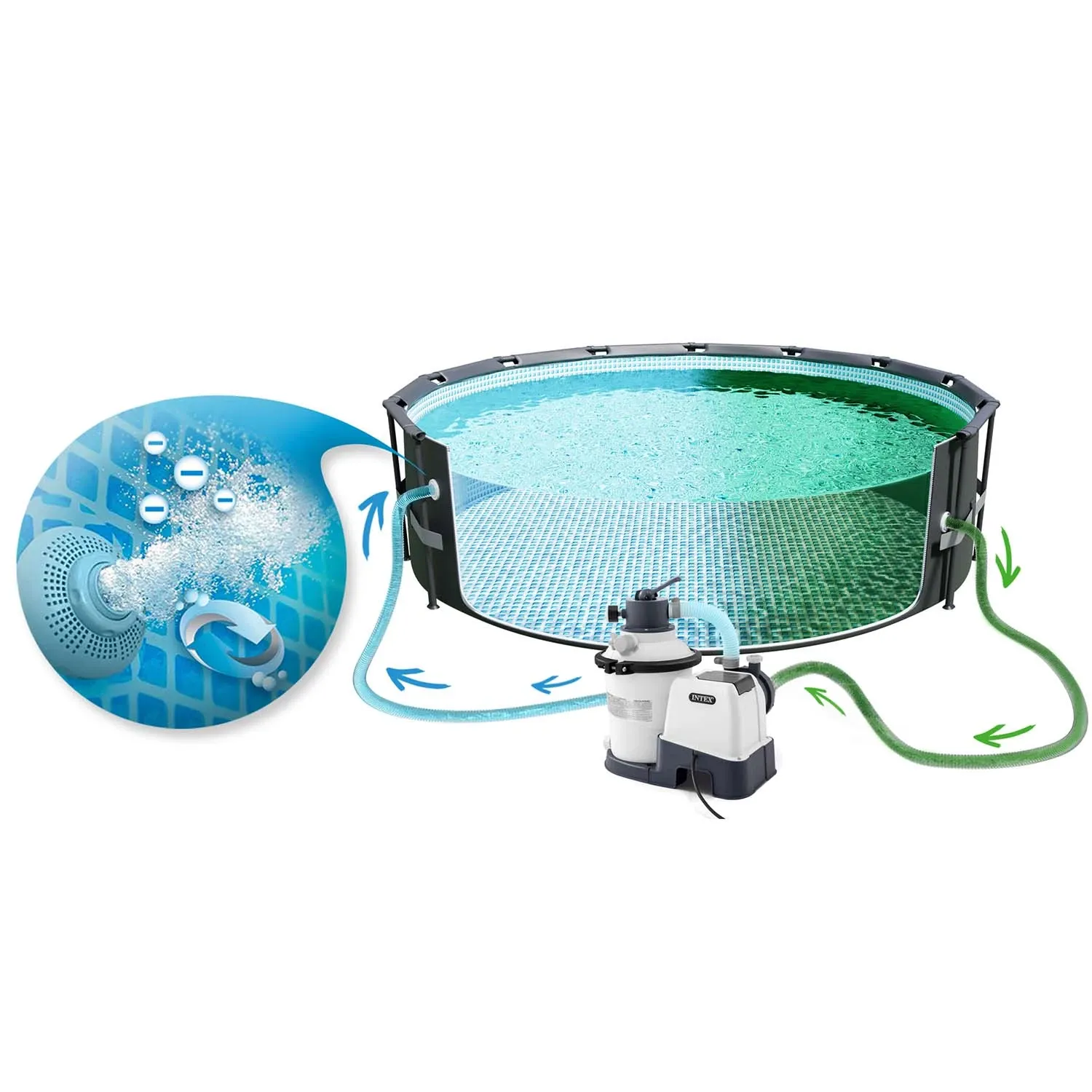 Smėlio filtro pompa 3500 l/h INTEX 26642 - nuotrauka 1