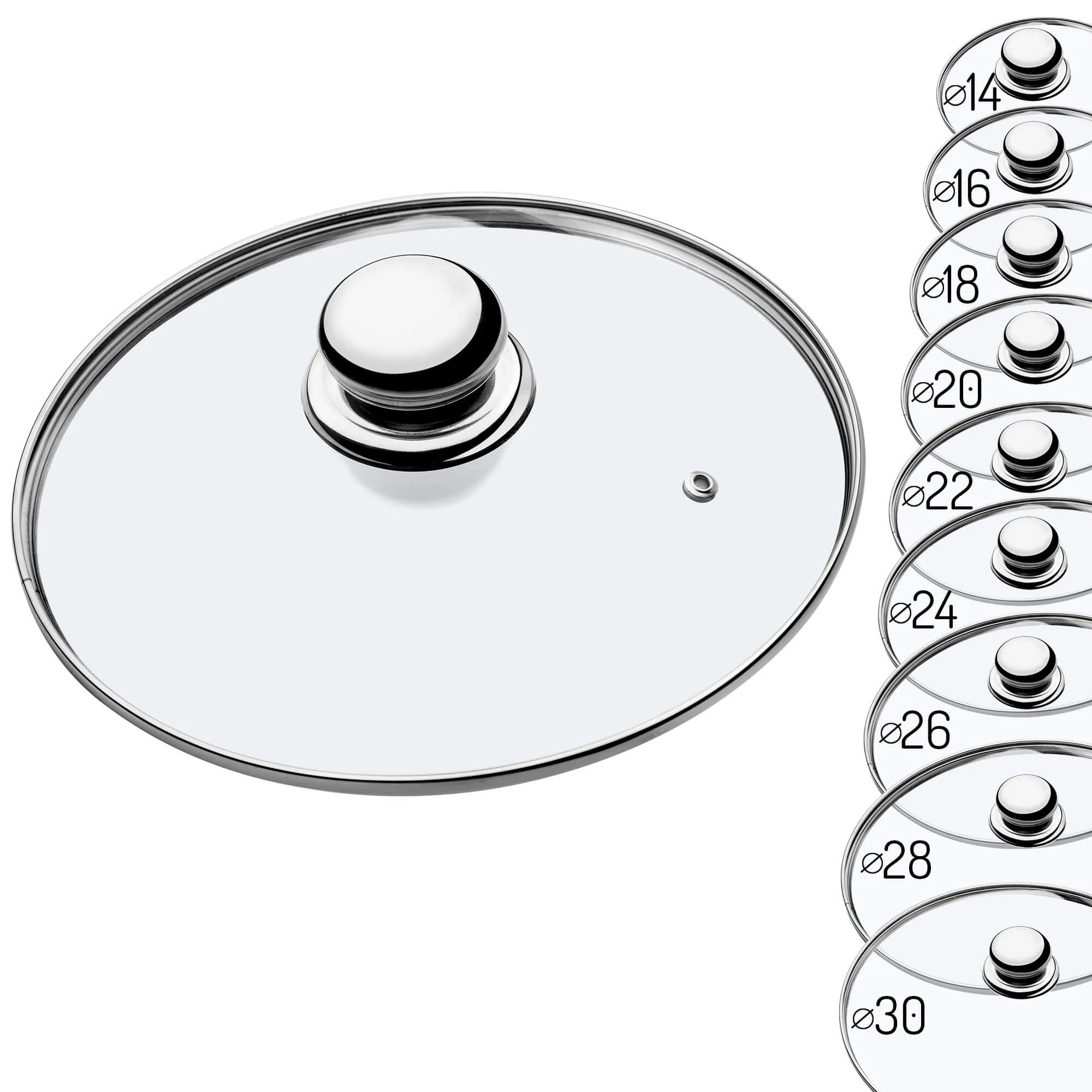 „Finsta“ orkaitėje atsparus dangtis su metaline rankena, 20 cm