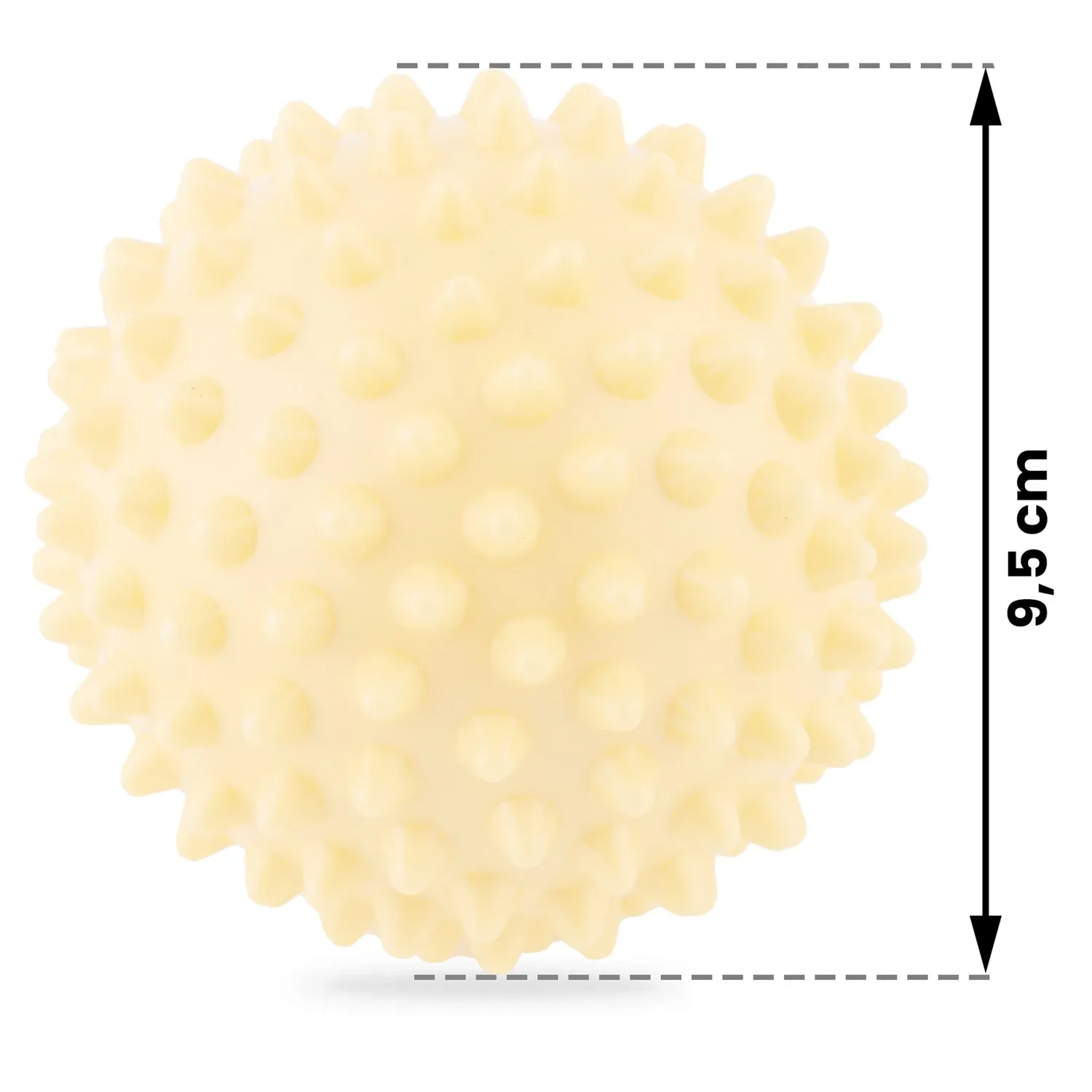 Masažo ir fitneso kamuolys 9,5 cm NS-957 geltonas - nuotrauka 1