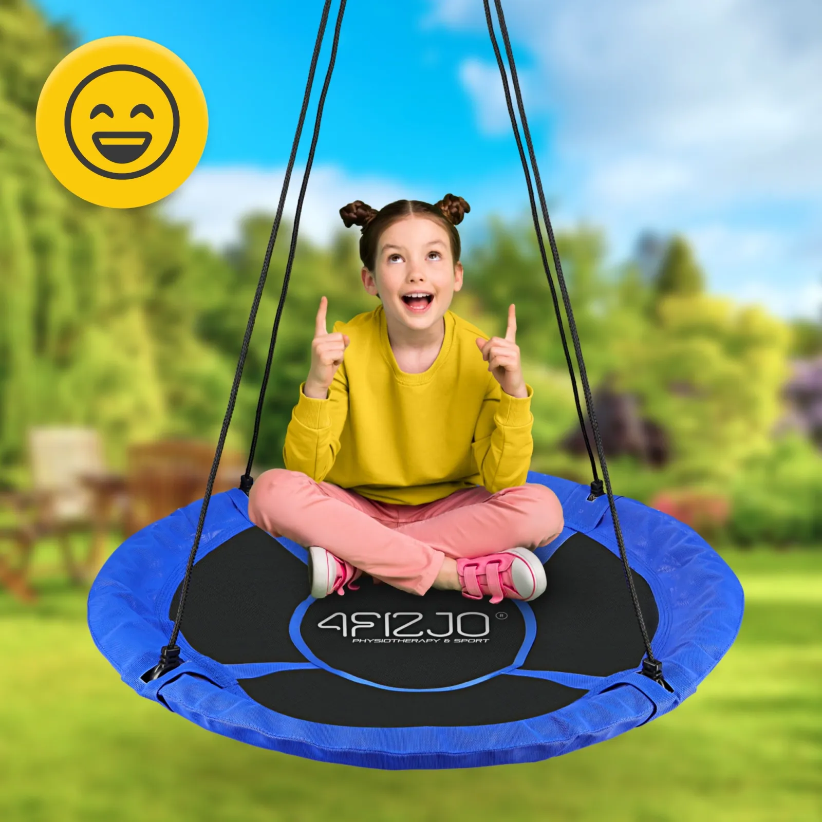 Vaikiškos sodo sūpynės L Gandro lizdas 100 cm