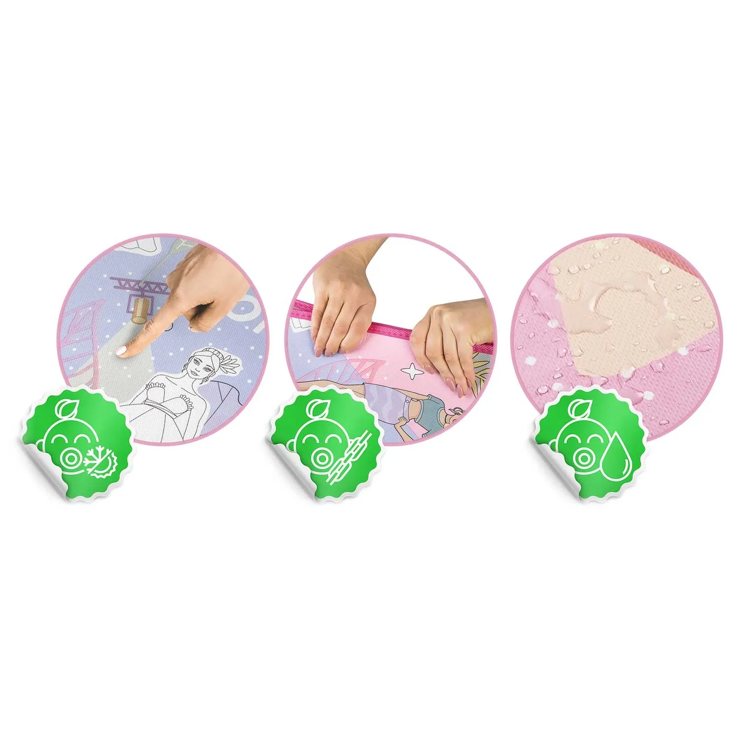 Ricokids RK-344 putplasčio kilimėlis spalvinimui, susuktas, 120 x 90 x 0,3 cm - nuotrauka 1