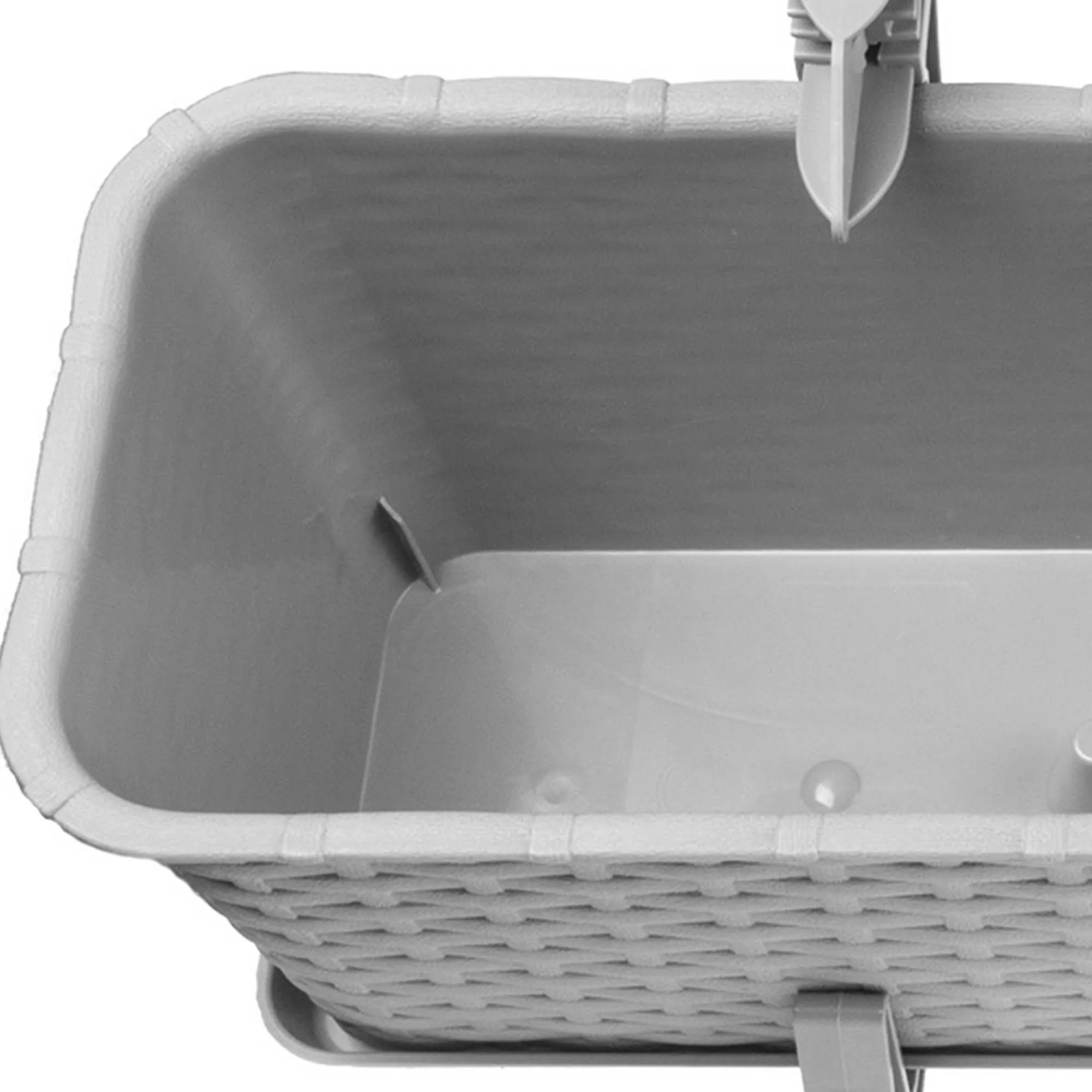 Balkono dėžė su rankenomis Castro pilka 60 cm