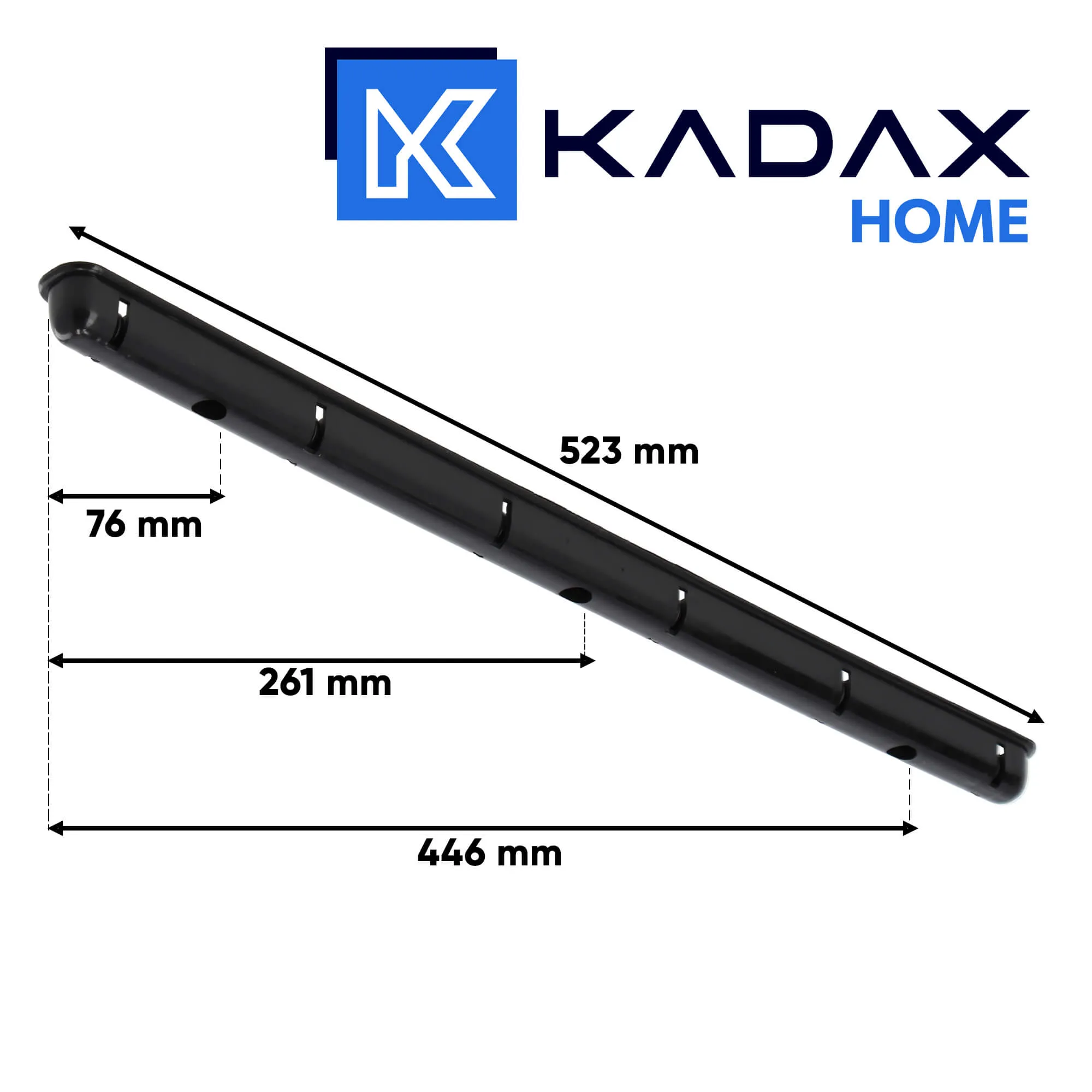 „Torp“ lubinė drabužių džiovyklė, 6 stovai, 160 cm, juoda