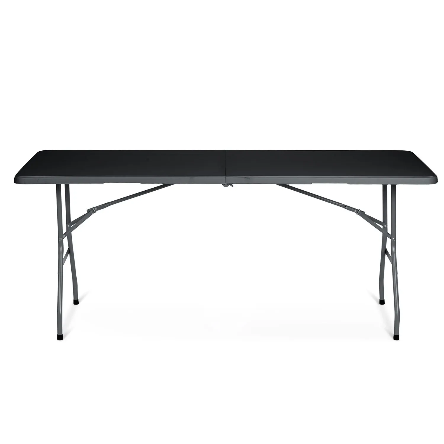 Maitinimo komplektas sodui, sulankstomas stalas + 2 suolai, 180 cm, juodas, „Plonos“ - nuotrauka 1