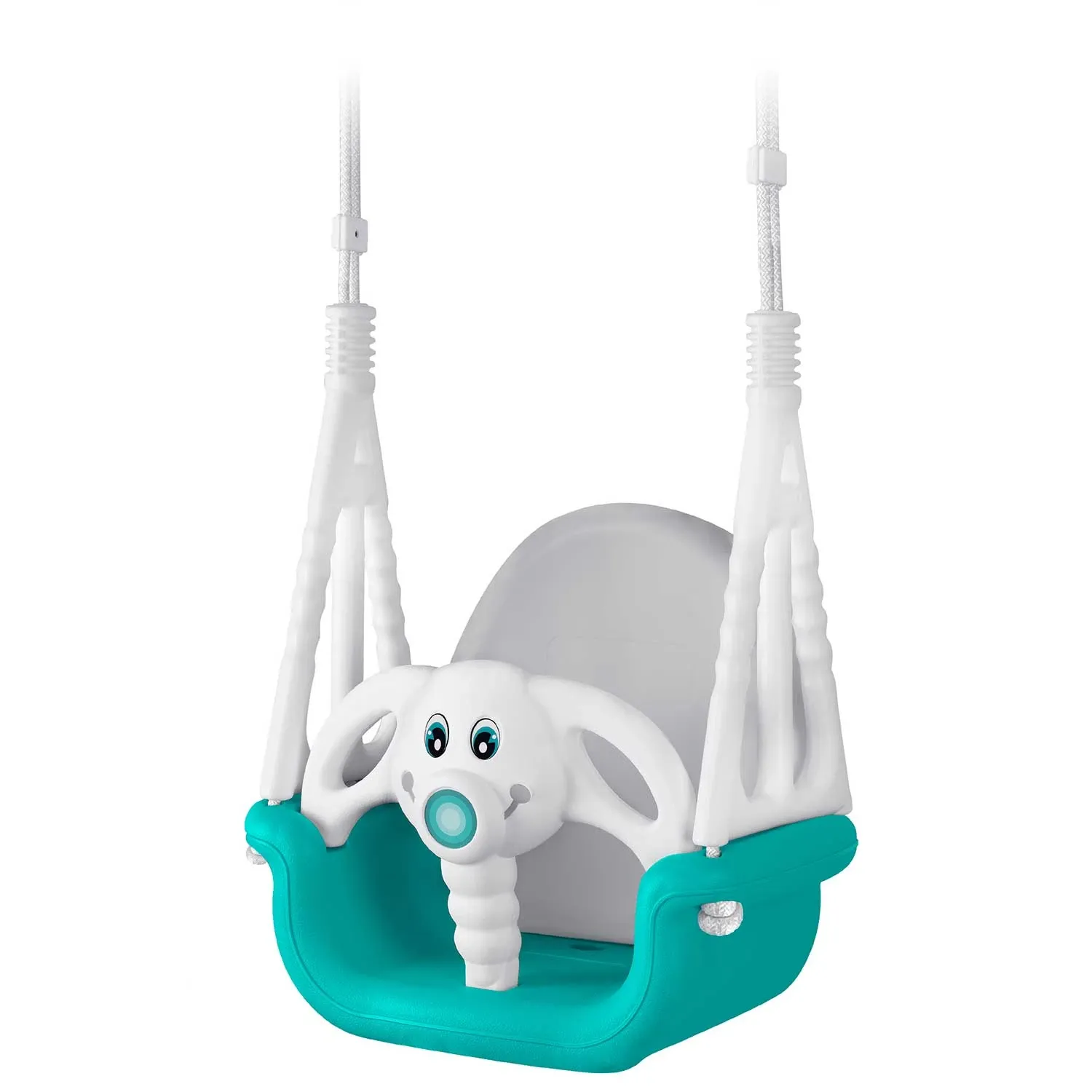 Ricokids 3 viename dramblio formos kibiro sūpynės, turkio spalvos - nuotrauka 1