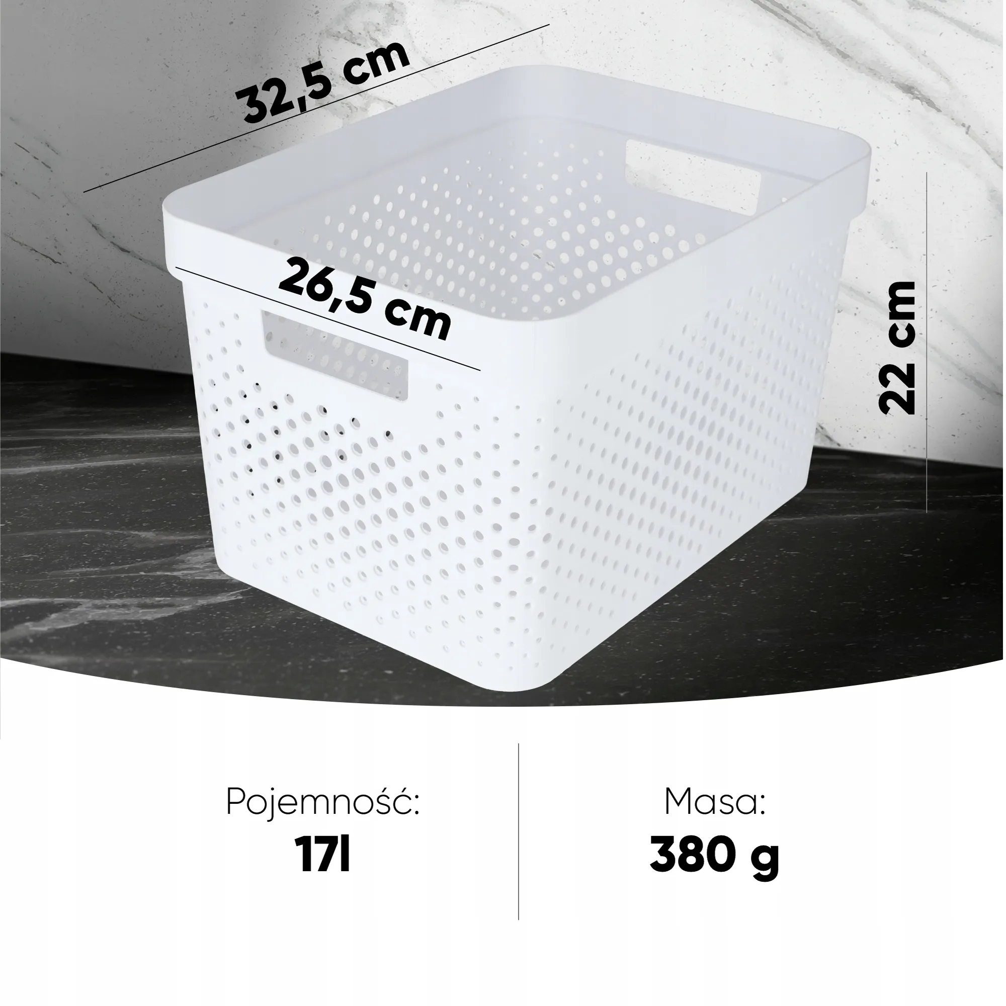 „Curver Infinity“ sandėliavimo konteineriai 4,5 + 11 + 17 l, balti