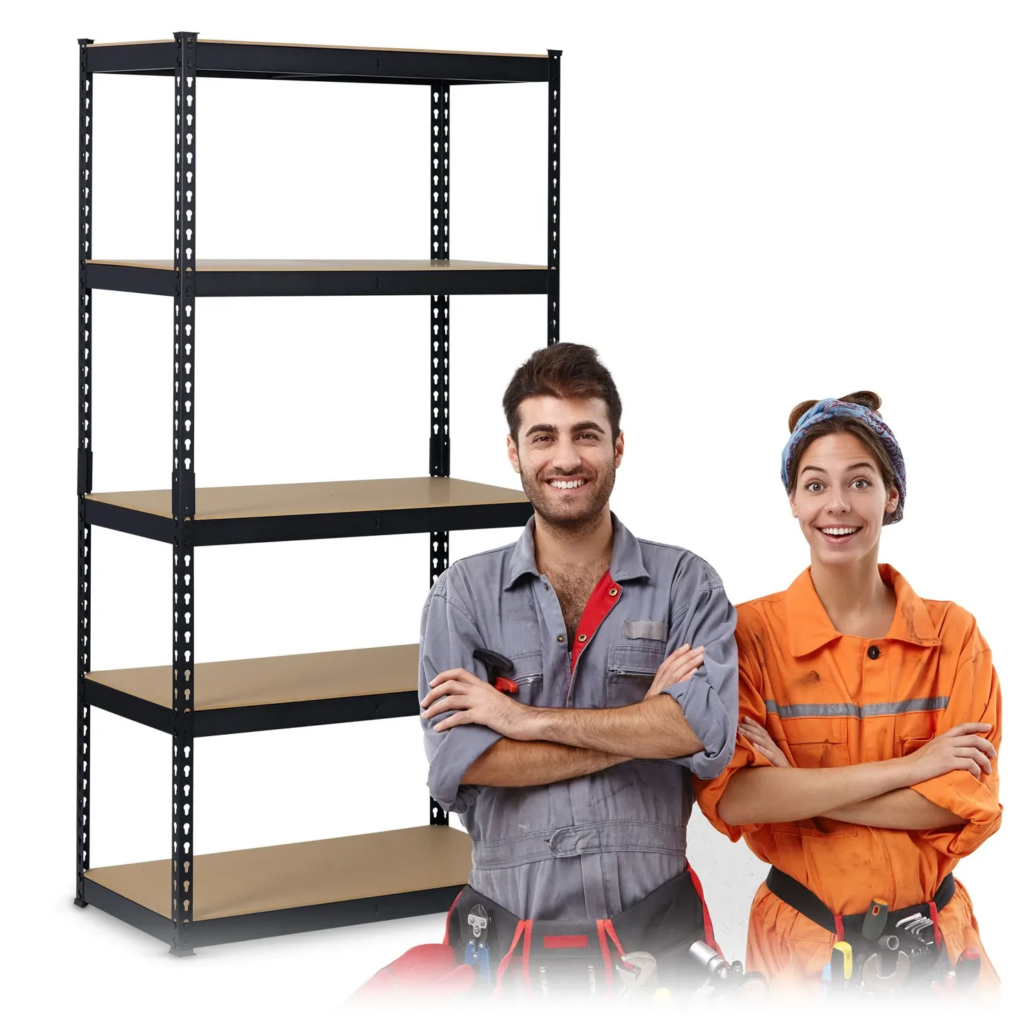 Metalinė daiktų laikymo lentyna 183 x 90 x 45 cm Humberg HR-700 juoda - nuotrauka 1