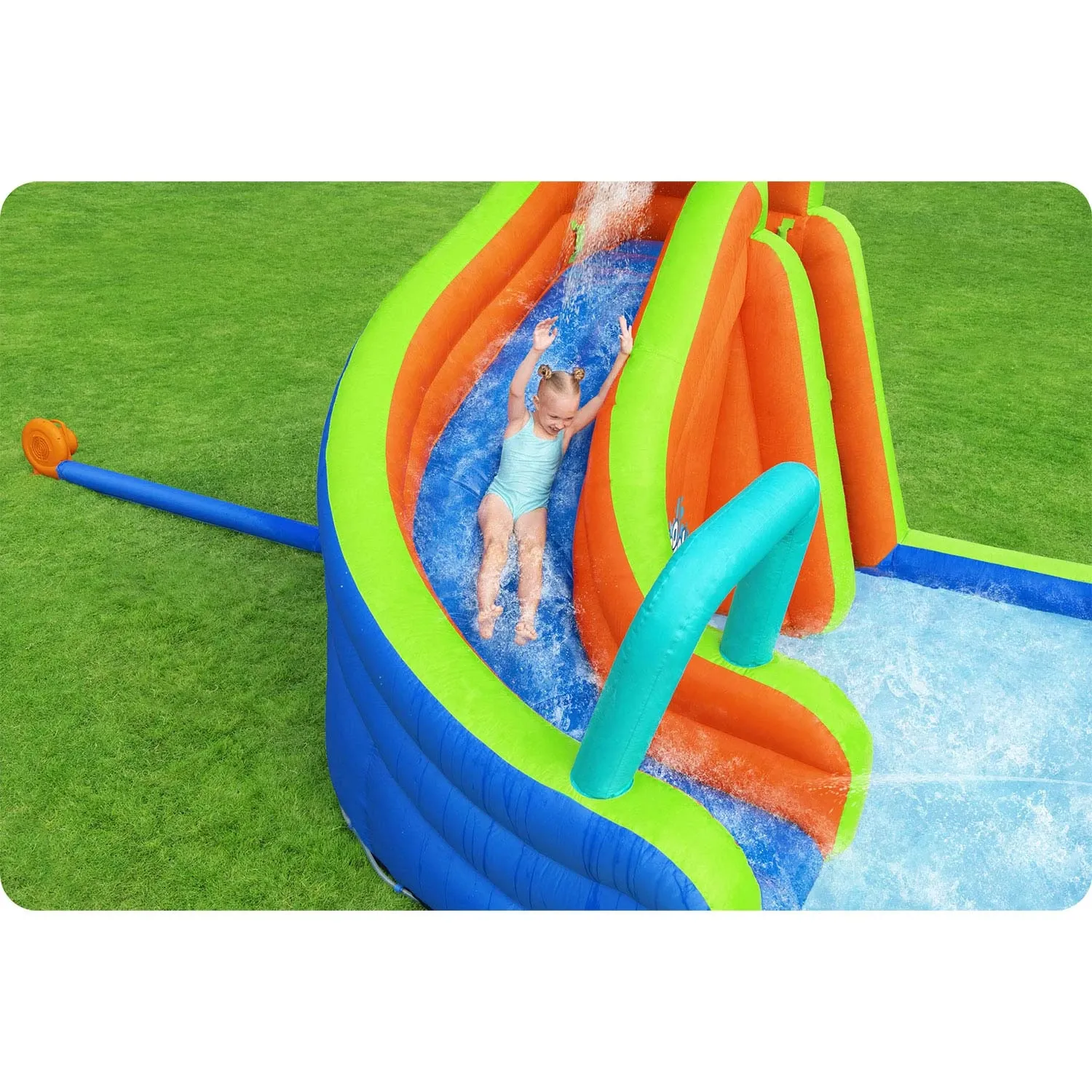 Pripučiama žaidimų aikštelė „Mega Park“, 365 x 320 x 270 cm, „Bestway 53408“ - nuotrauka 1