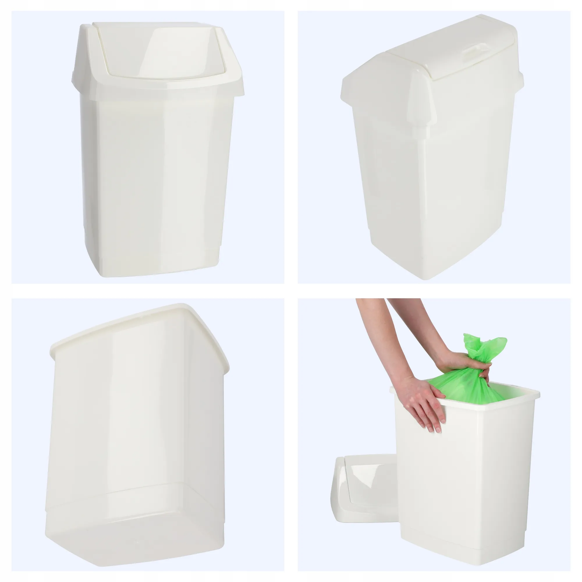 Curver Click-IT šiukšliadėžė 15 l, balta