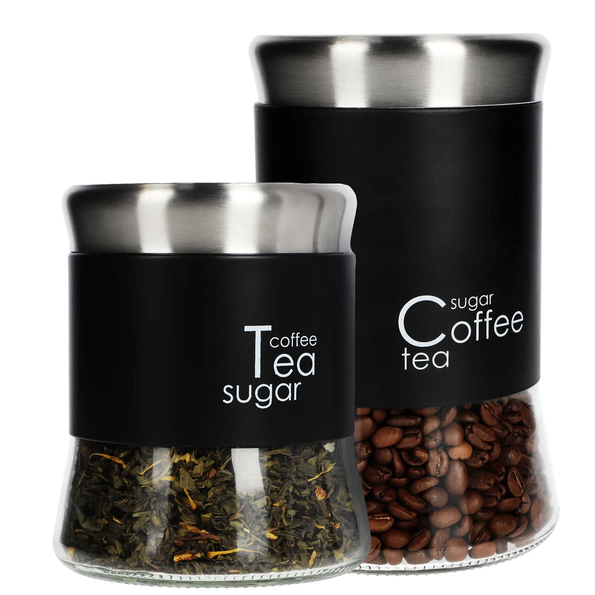 Virtuvės indų rinkinys 1100 ml + 800 ml, juodos spalvos