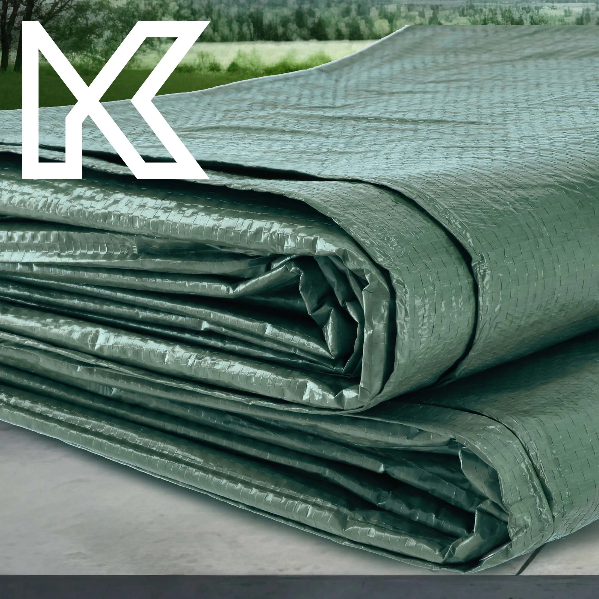 Korso sodo dangos tentas 2x3m, žalias