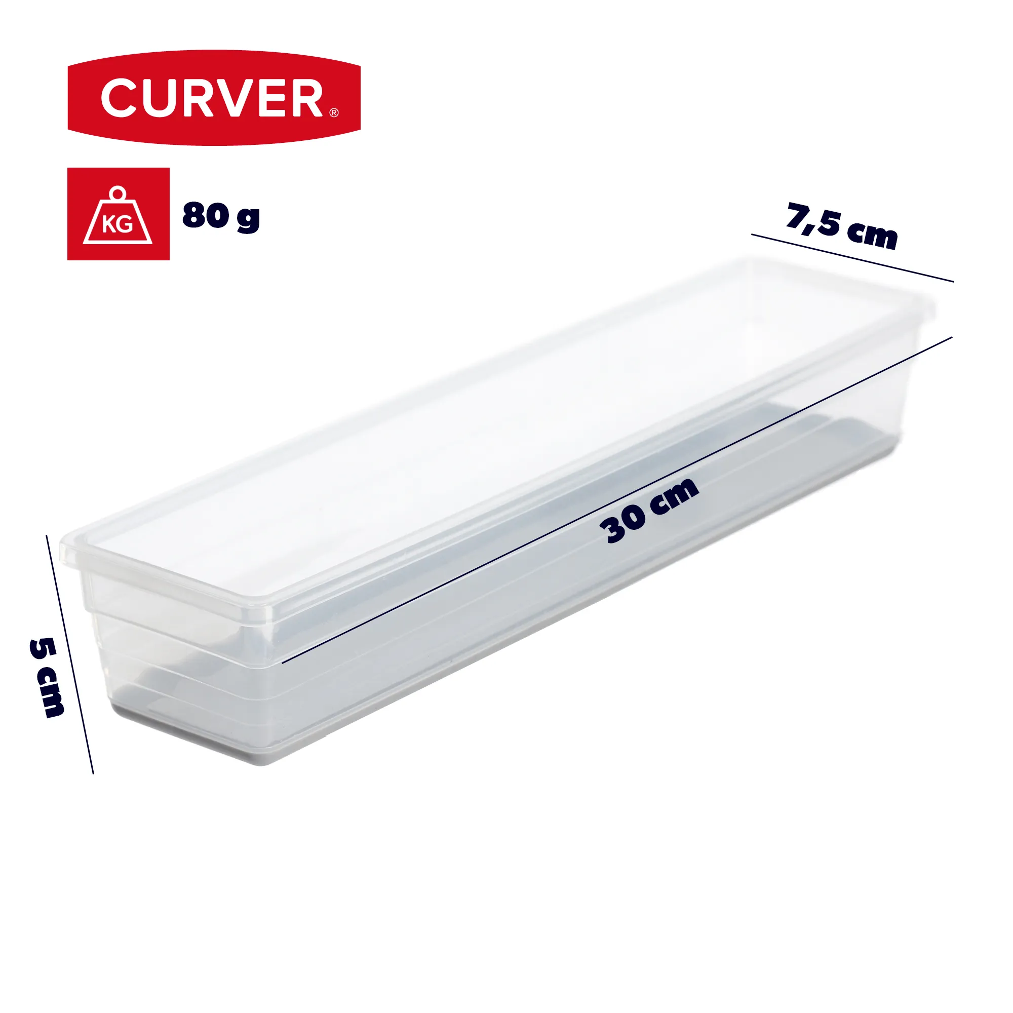 Curver Sistemo stalčių organizatorius 30 x 7,5 cm