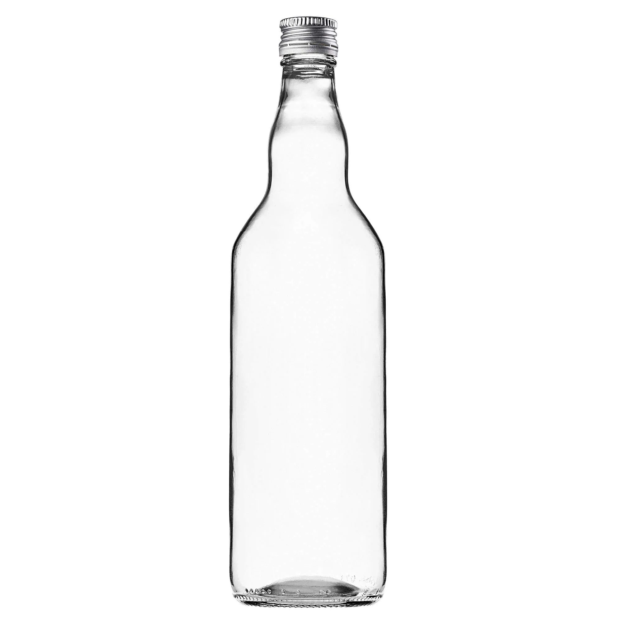 Monopol stikliniai buteliai 700 ml su sidabriniu dangteliu, 5 vnt.
