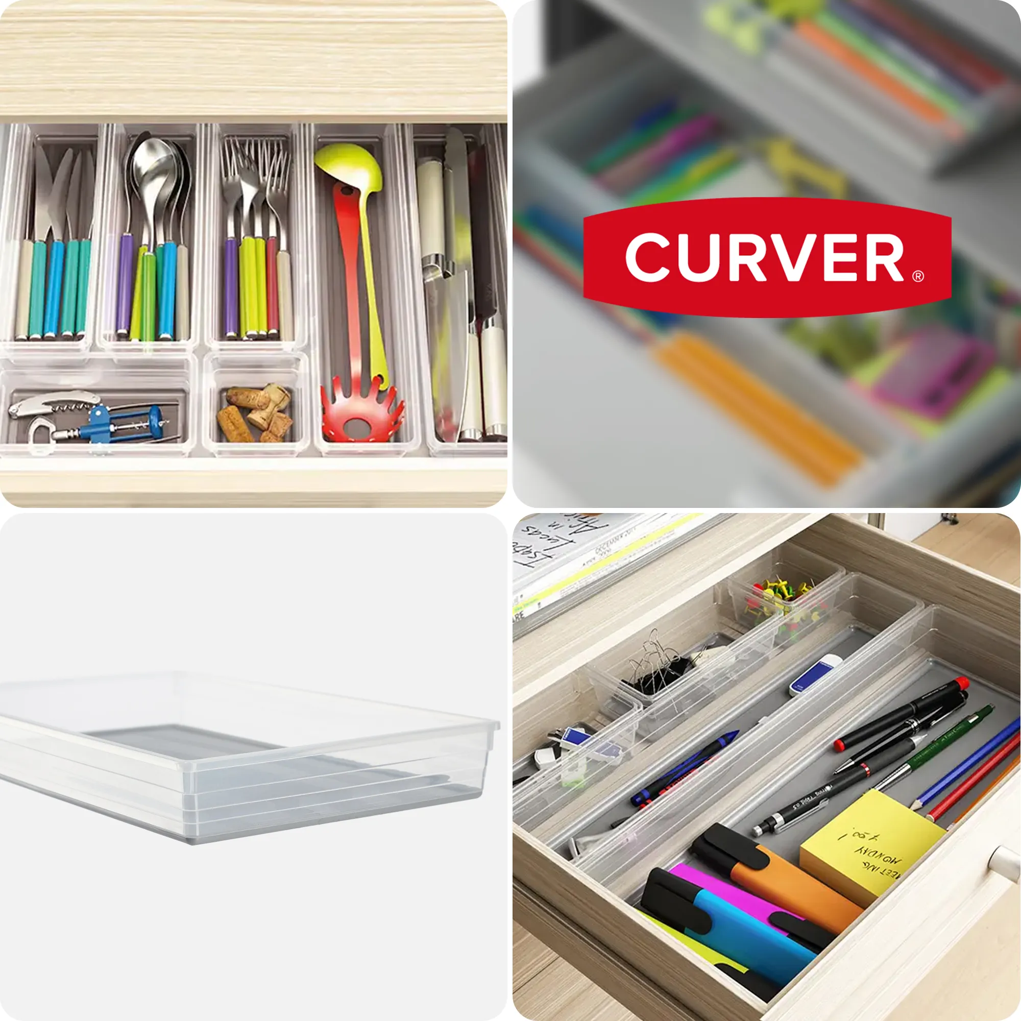Curver Sistemo stalčių organizatorius 39 x 24 cm