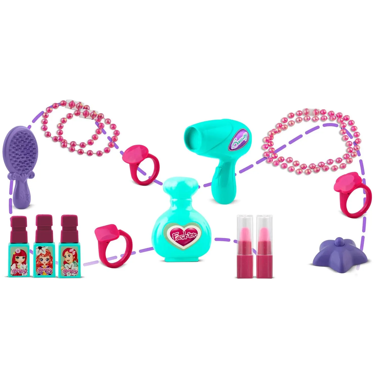 Ricokids 773200 Tualetinis staliukas su veidrodžiu mergaitėms - nuotrauka 1