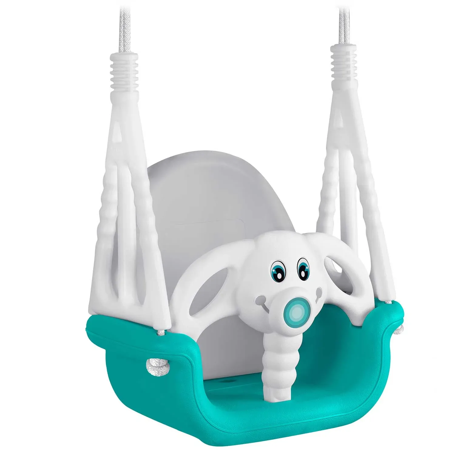 Ricokids 3 viename dramblio formos kibiro sūpynės, turkio spalvos - nuotrauka 1