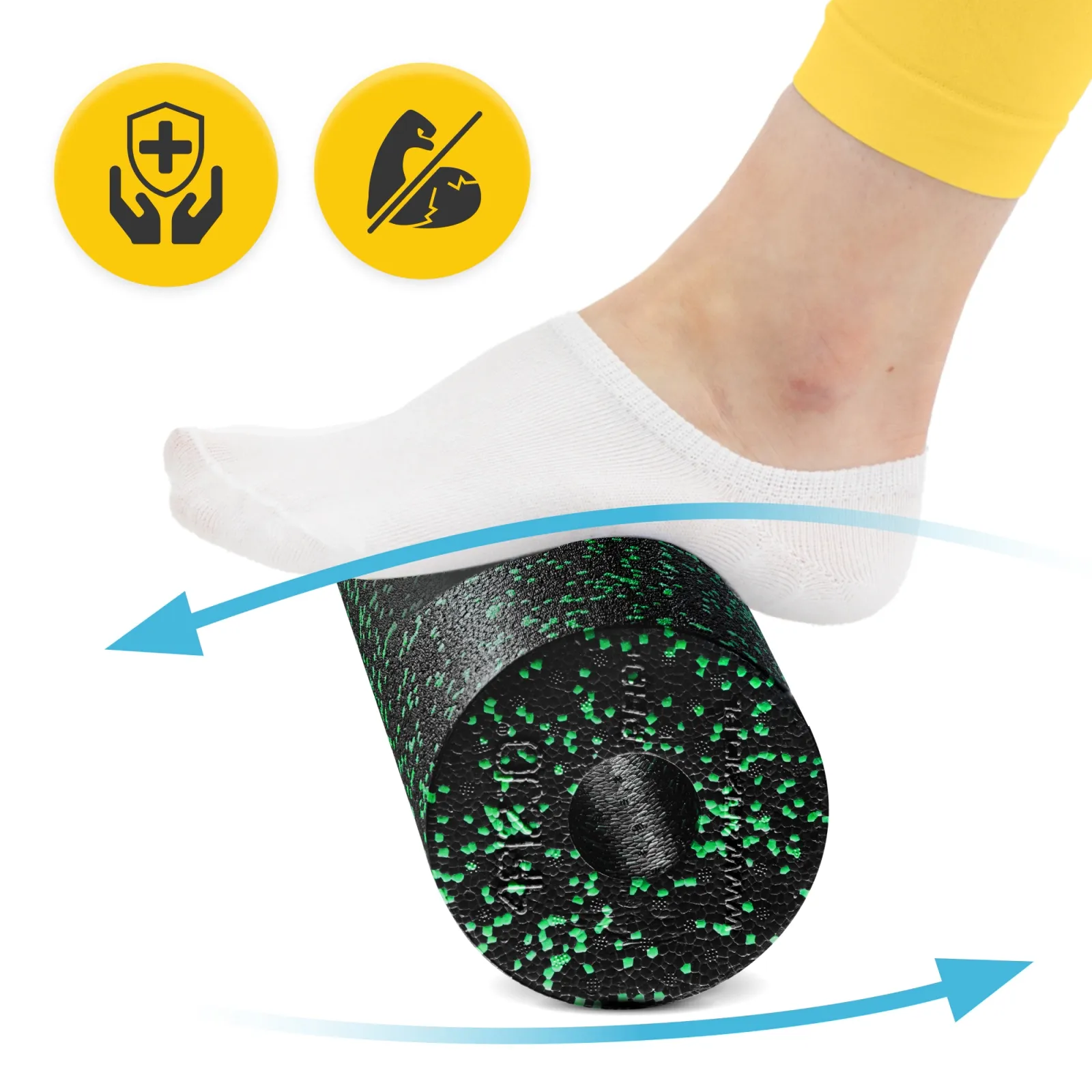 EPP putplasčio masažinis volelis 45 cm žalias