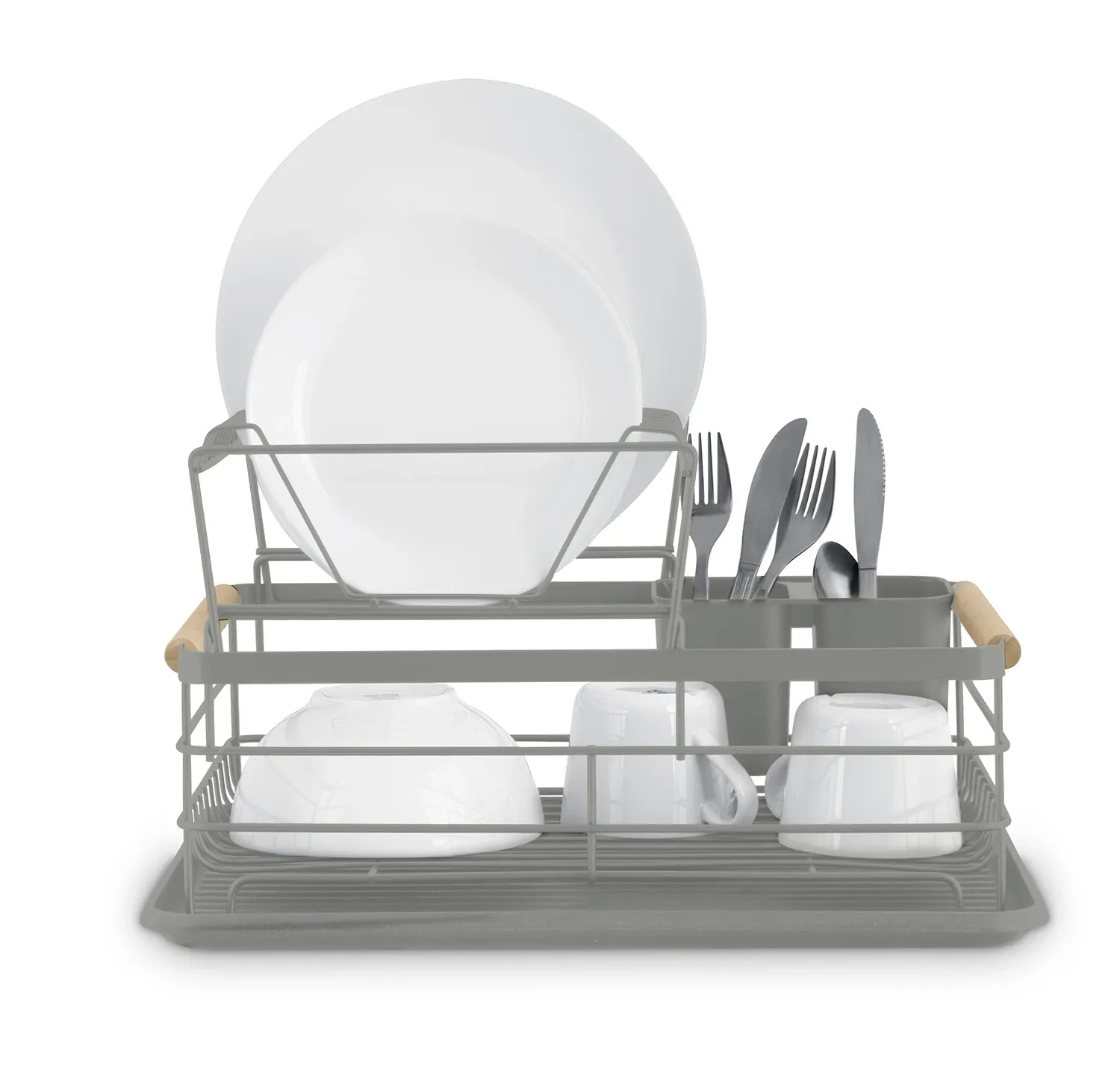 Dviejų lygių indų džiovyklė MS-601 Massido pilka - nuotrauka 1