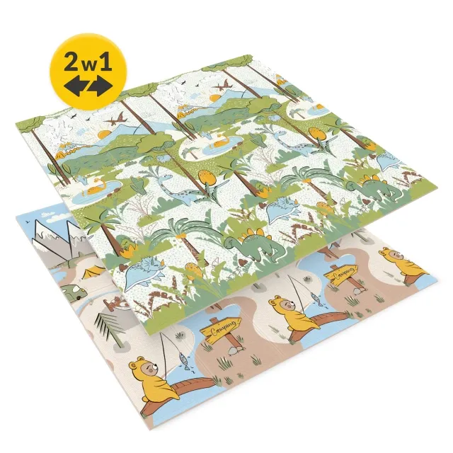 Kūdikių žaidimų kilimėlis džiunglėms ir stovyklavimui 200 x 180 cm