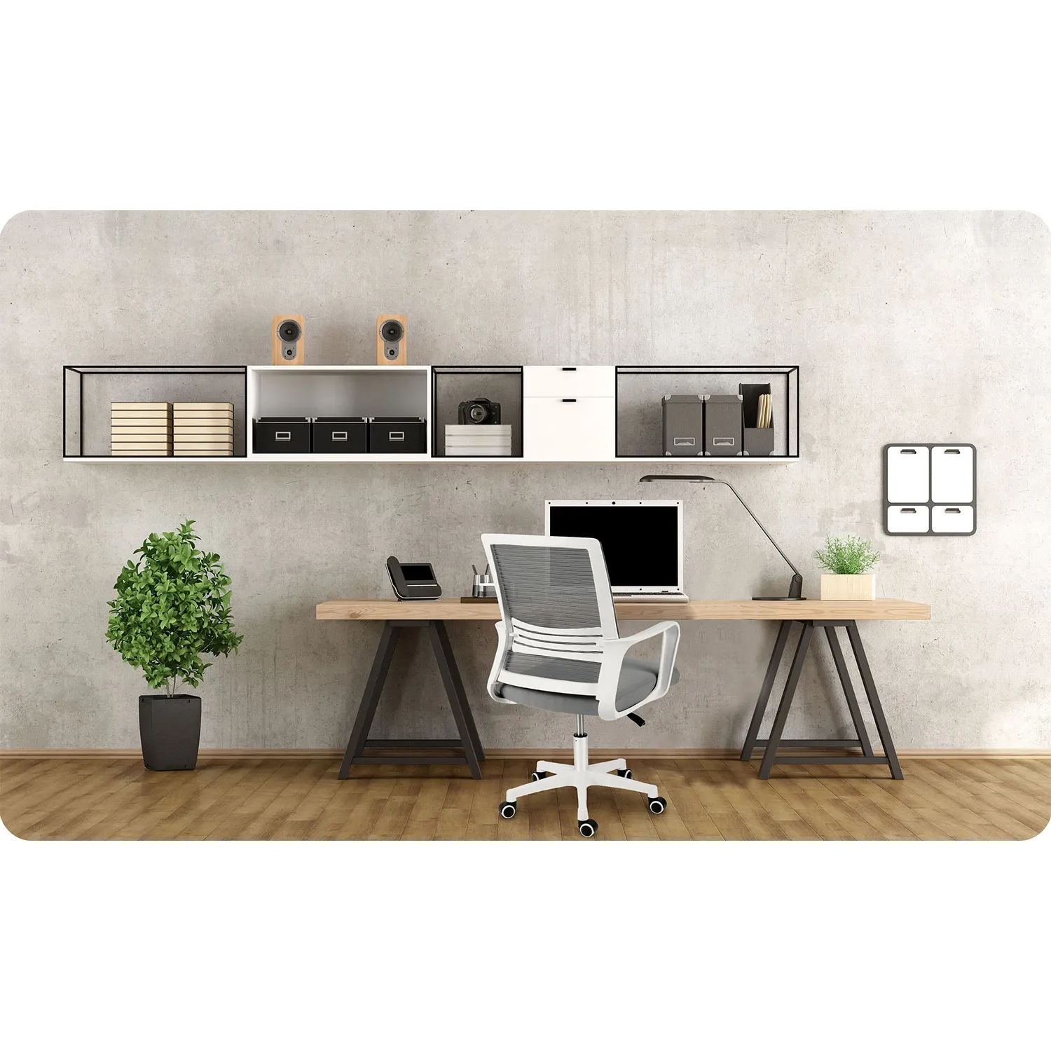 Sofotel Corta mikro tinklelio biuro kėdė, tamsiai pilka - nuotrauka 1