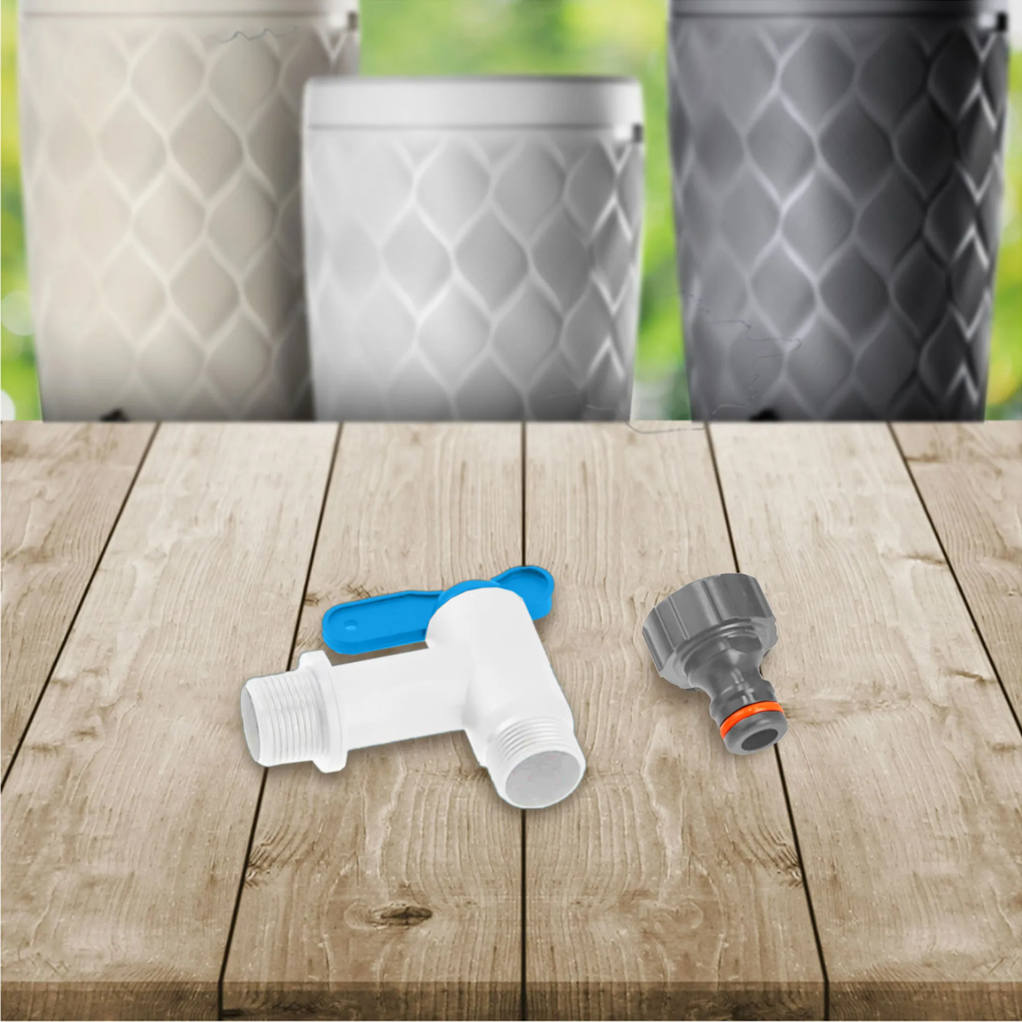 Mora baltai mėlynas prijungimo rinkinys + greitoji jungtis