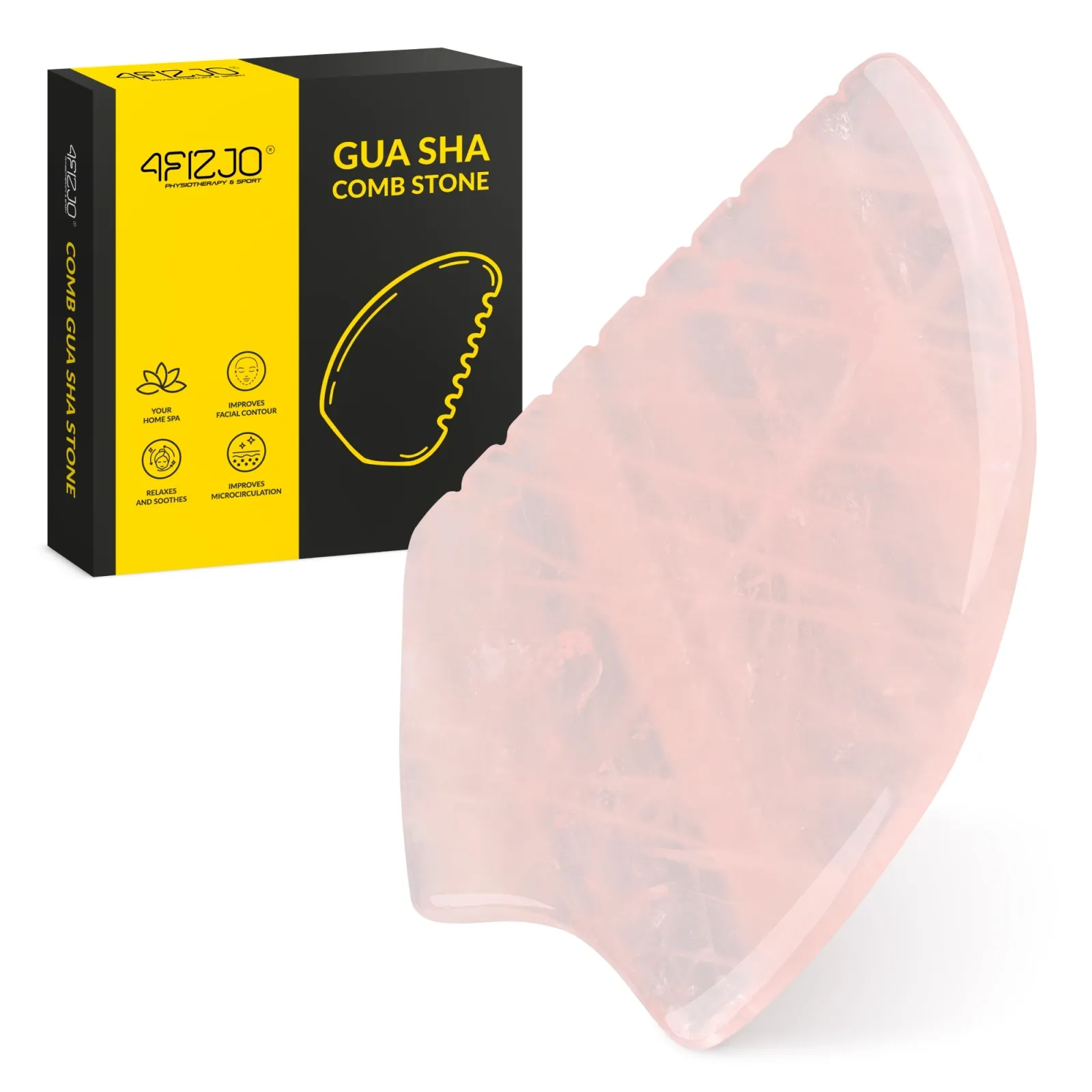 Rievuotas Gua Sha akmuo