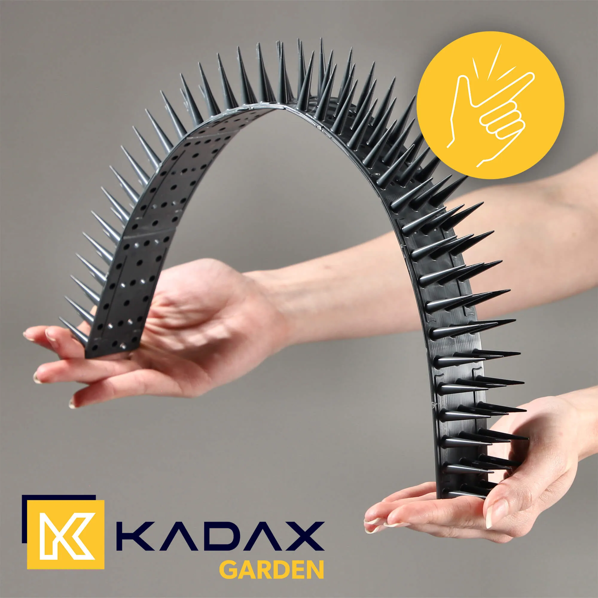 Arcas plastikiniai paukščių apsaugos smaigai, antracito spalvos, 6 vnt.