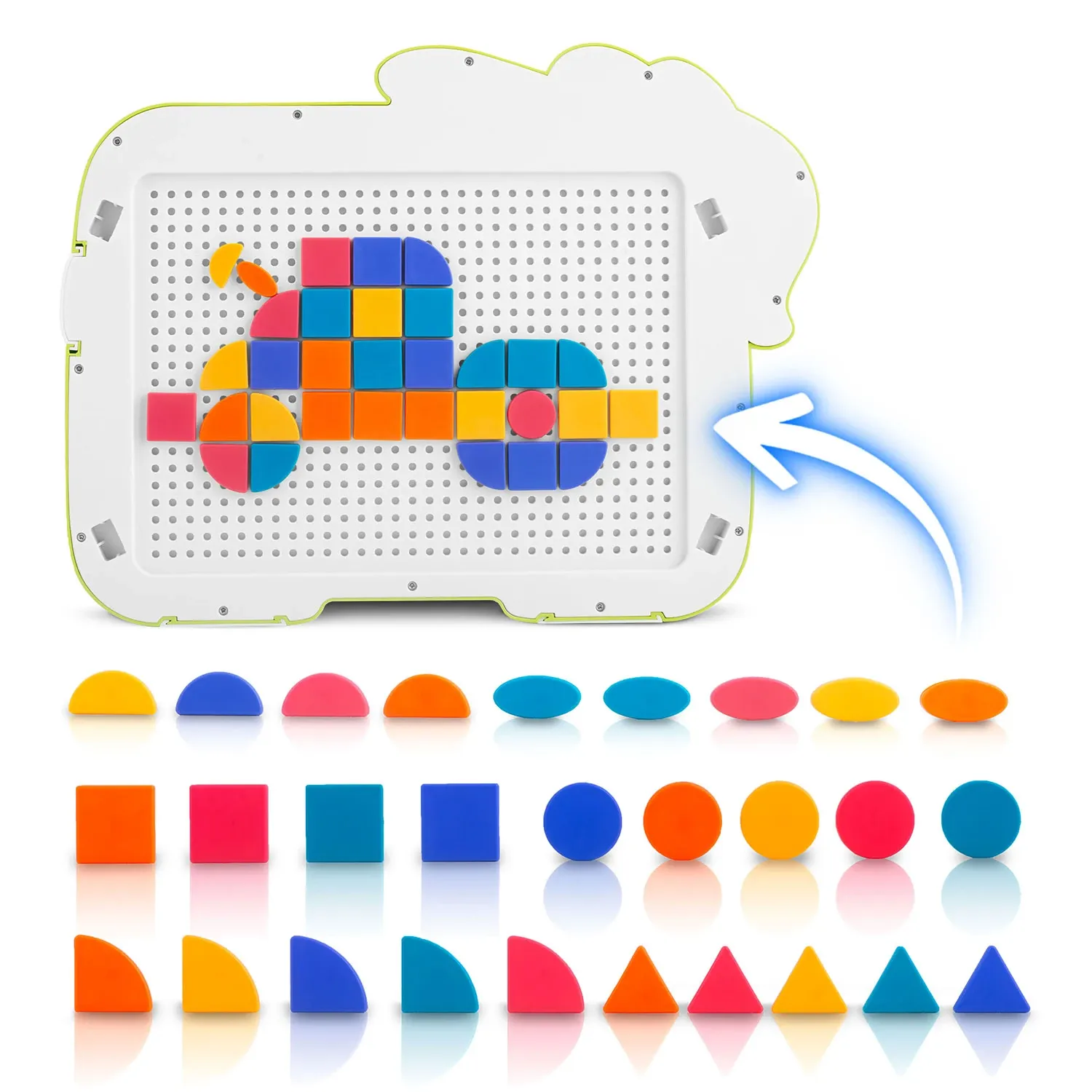 Ricokids RK-823 magnetinė dėlionė vaikams, tangramas - nuotrauka 1