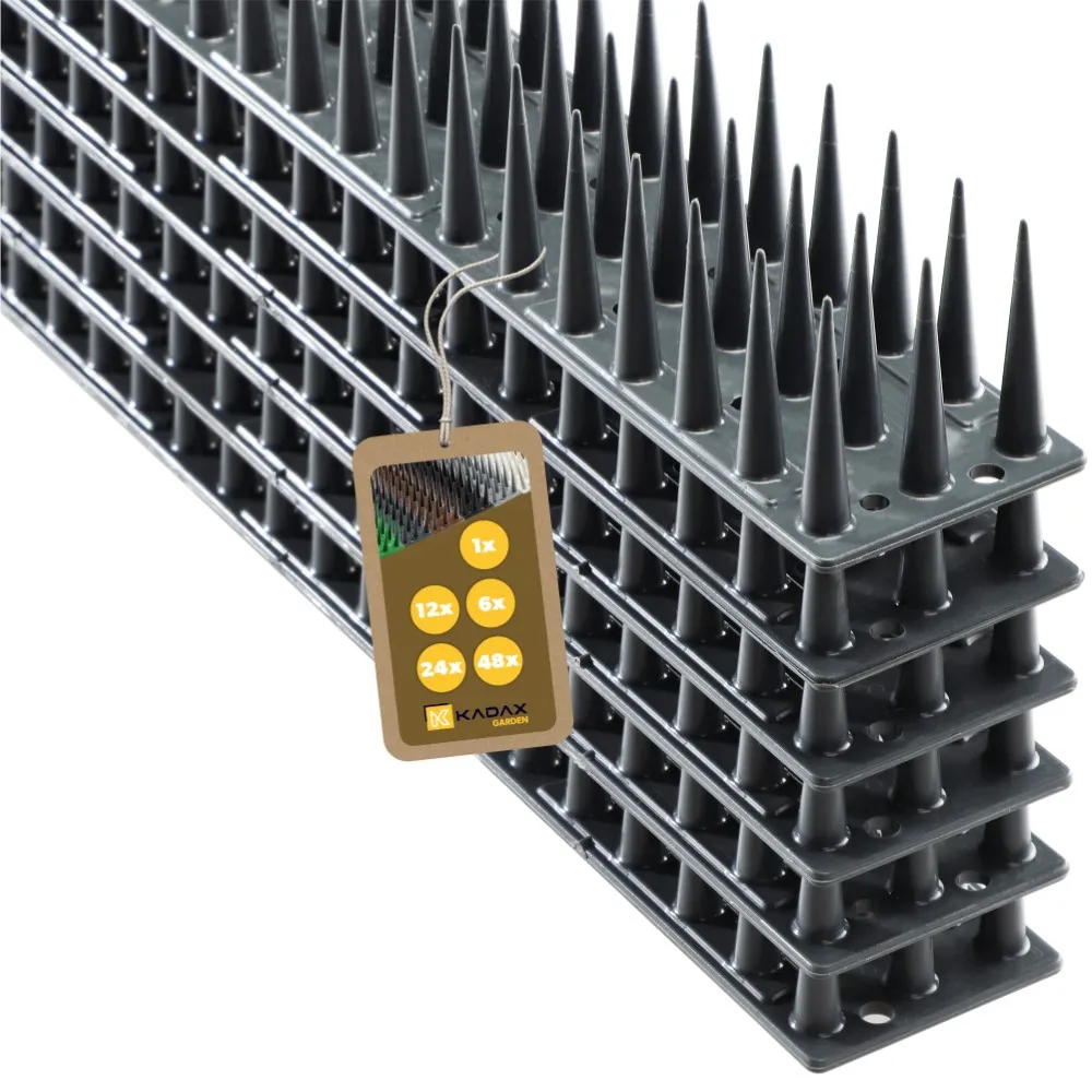 Arcas plastikiniai paukščių apsaugos smaigai, antracito spalvos, 6 vnt.