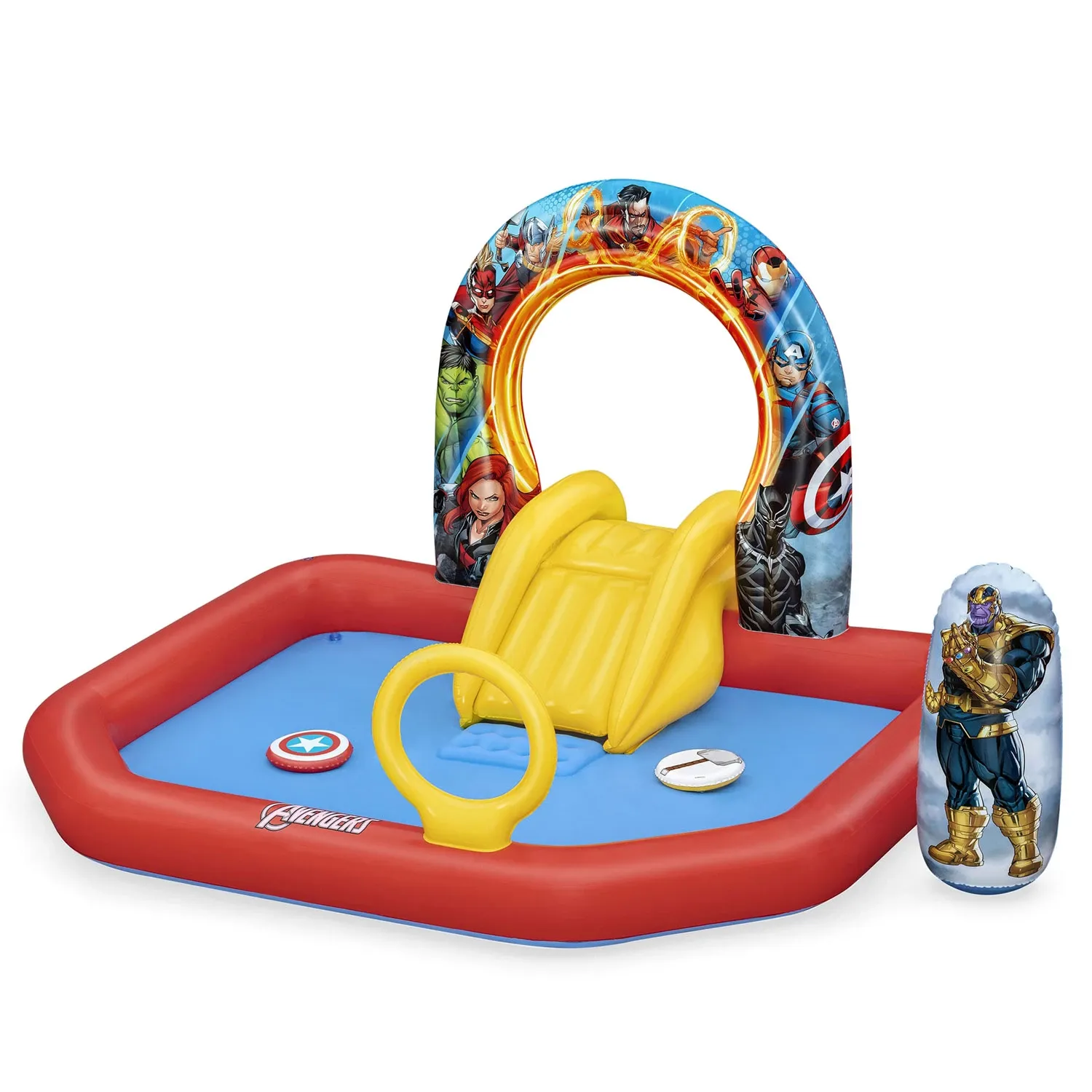 Pripučiama žaidimų aikštelė „Avengers“ 211 x 198 x 125 cm „Bestway 98800“ - nuotrauka 1