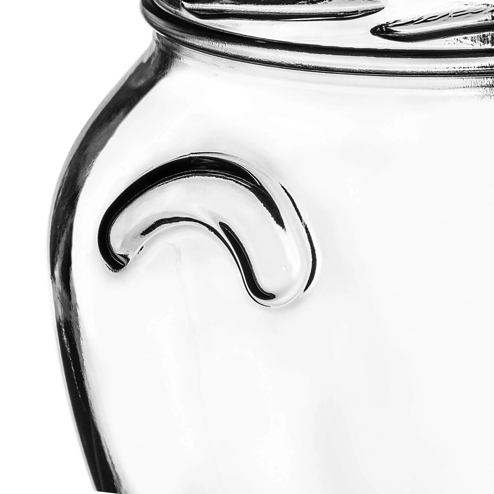 „Sassa“ konservavimo stiklainiai 580 ml, 24 vnt., 82 mm, + raudoni tinklelio dangteliai
