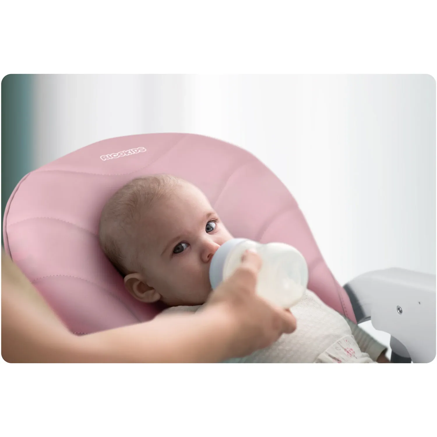 Ricokids Tulo rožinė maitinimo kėdutė - nuotrauka 1