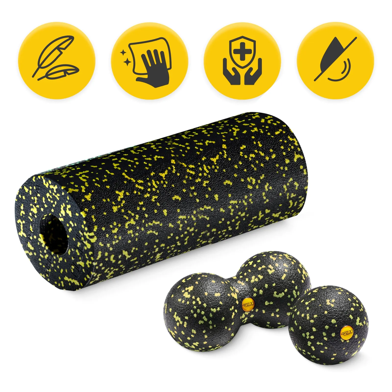 Volelių ir masažinių kamuoliukų EPP rinkinys