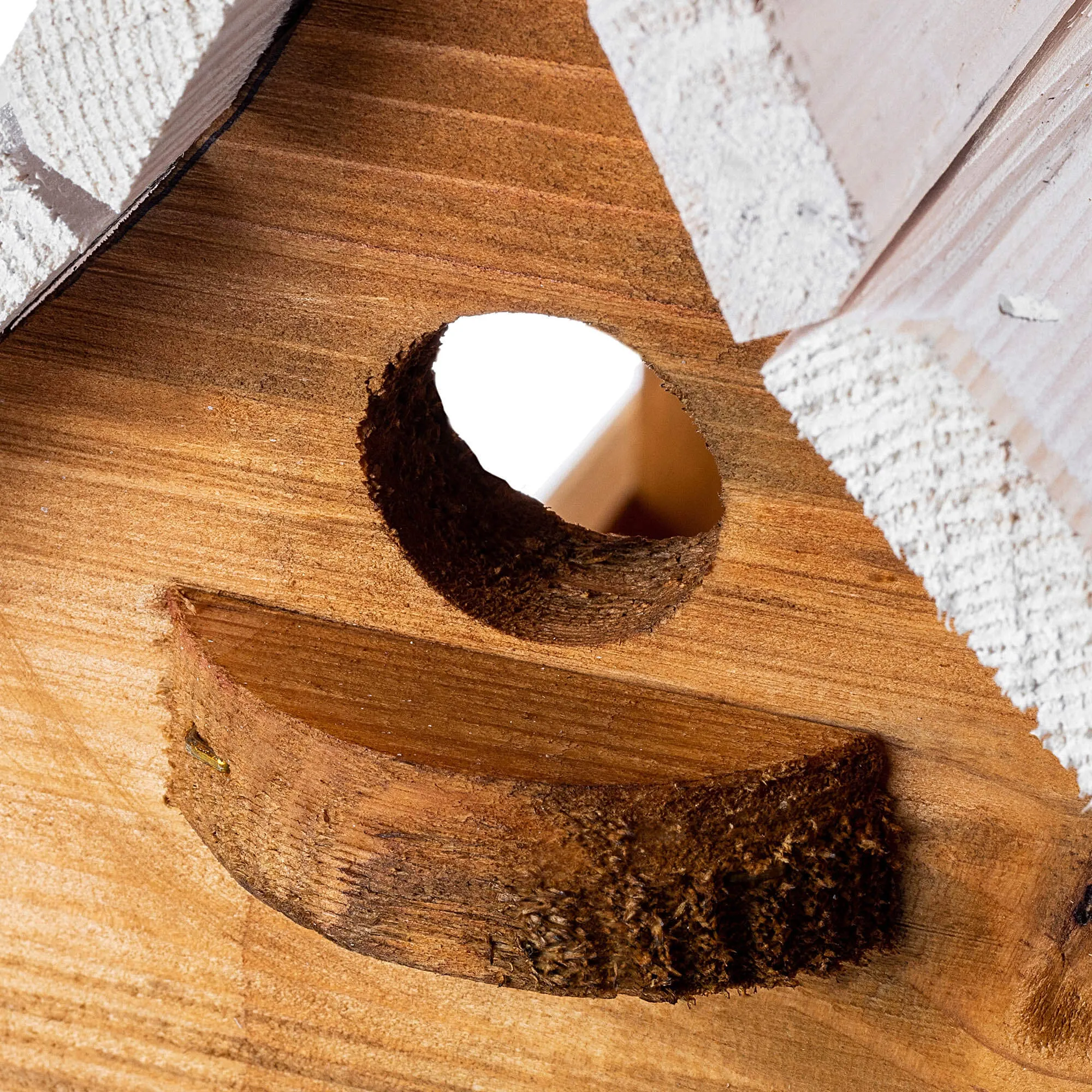 Arbis paukščių lesyklėlė, 30 x 25 cm, natūralios baltos spalvos